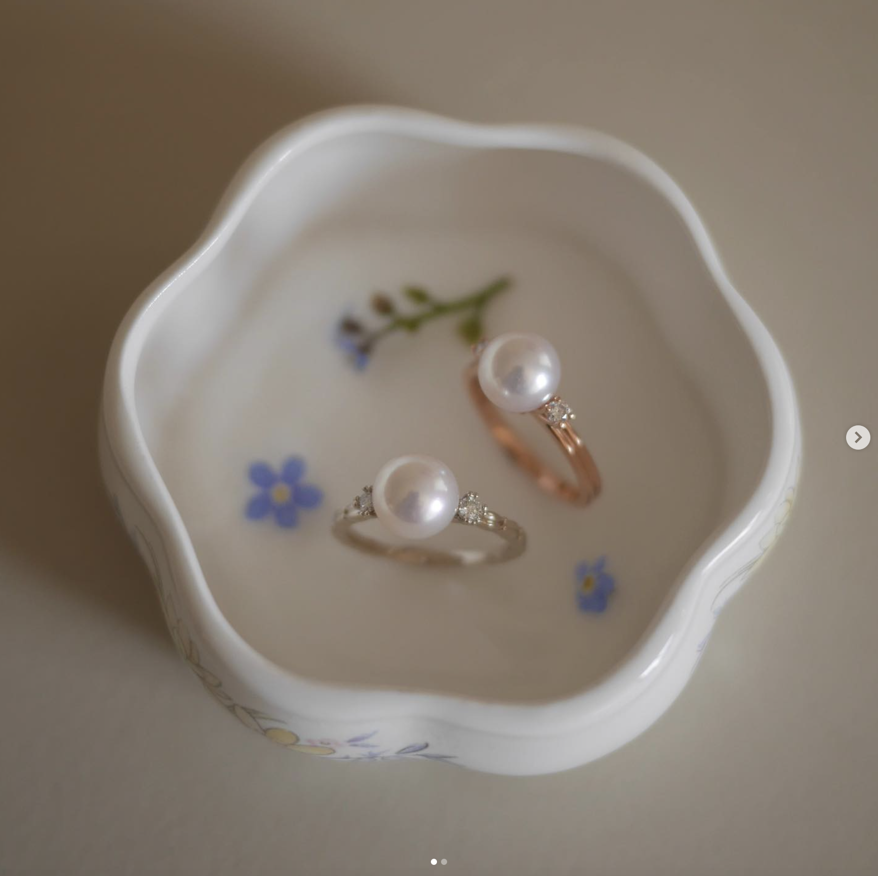 poetic akoya pearl ring