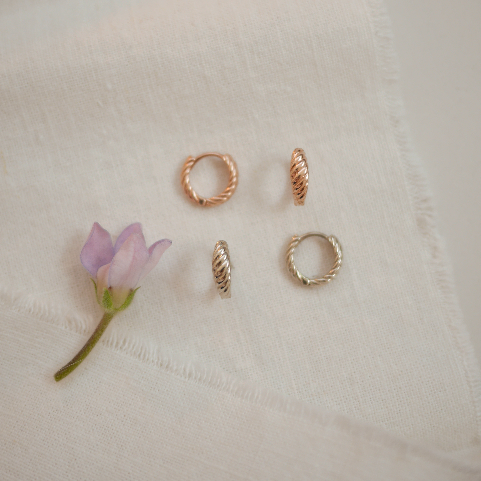 croissant earrings