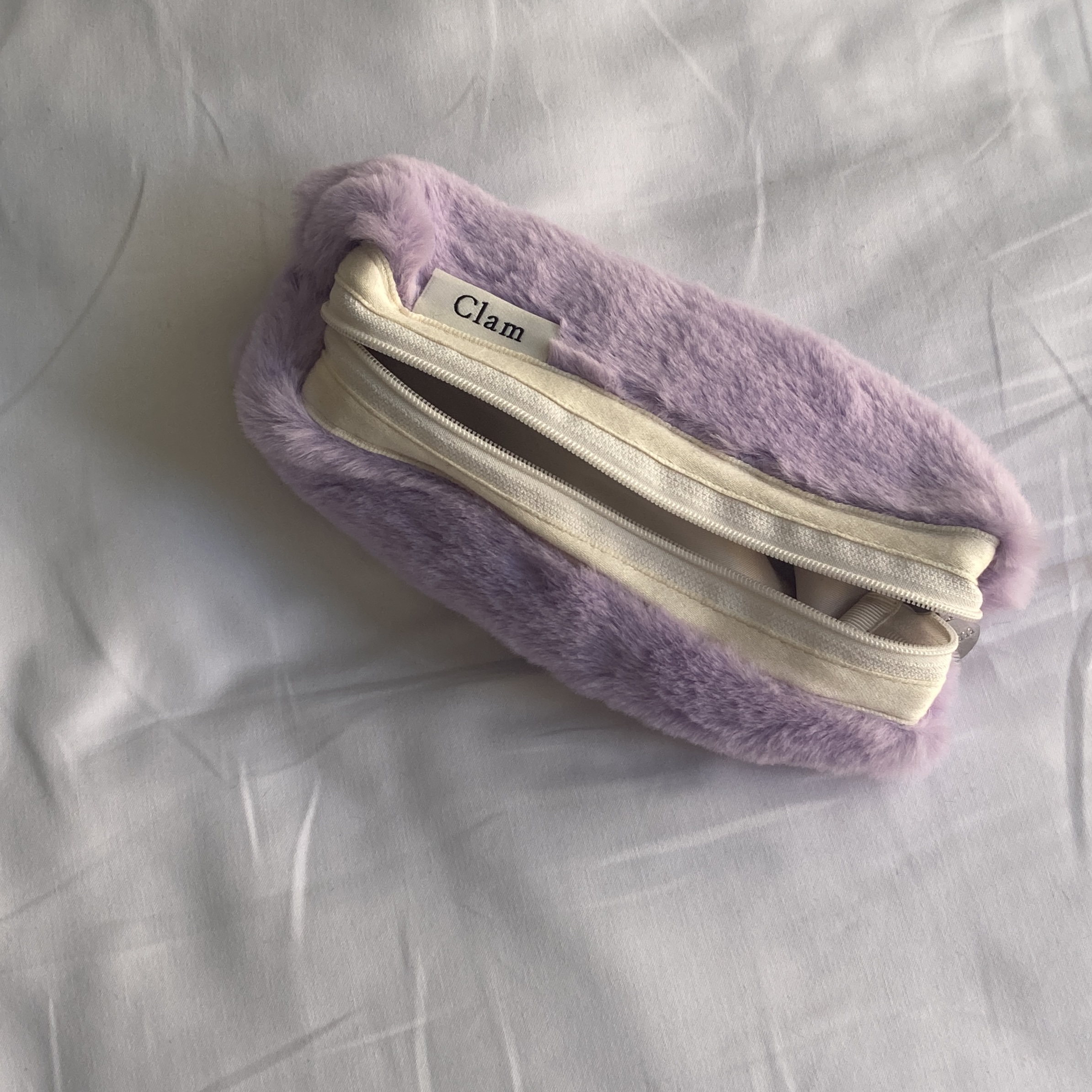라운드 필통 _ 퍼 피스 바이올렛