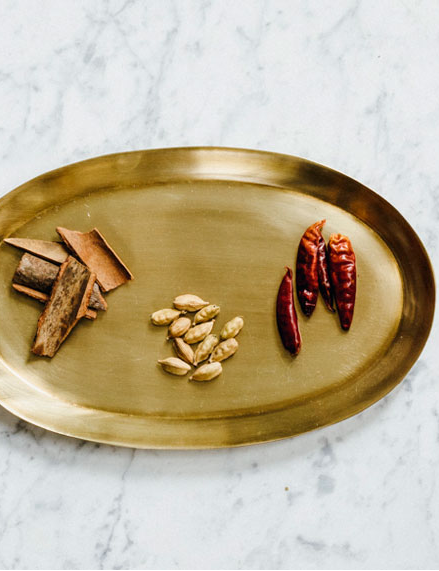 포그린넨 브라스 트레이 오벌/ Brass Tray Oval (S)