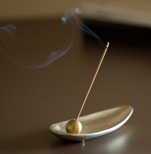 노사쿠 대나무 잎  인센스홀더 세트(주석& 황동) /  Nousaku Bamboo Leaf Incense Holder( Tin& Brass)