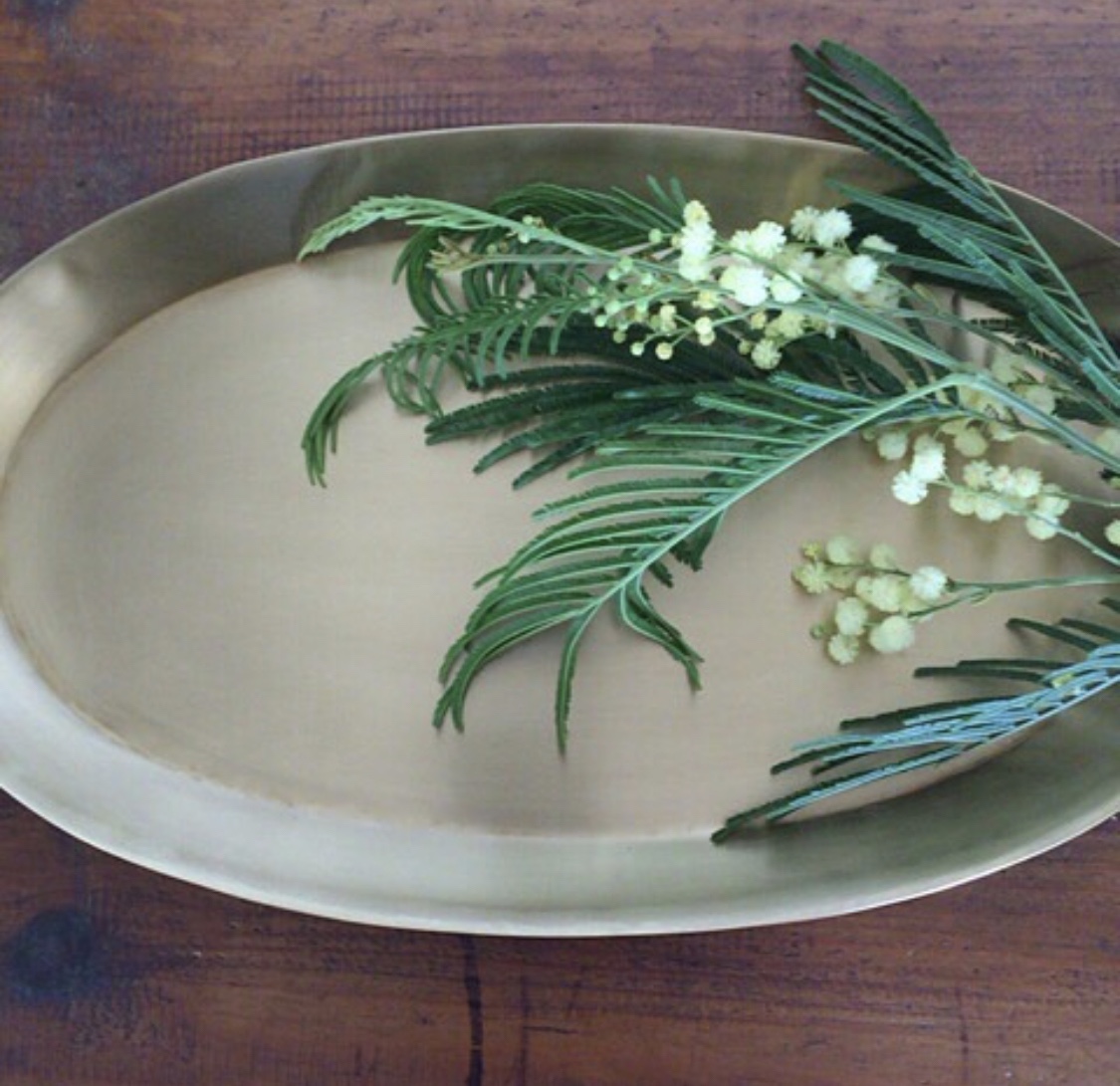 포그린넨 브라스 트레이 오벌/ Brass Tray Oval (S)