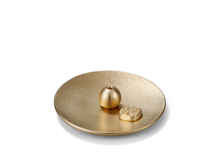 노사쿠 라운드 인센스 홀더 세트 (황동) / Nousaku Round Incense Holder Set ( Brass)