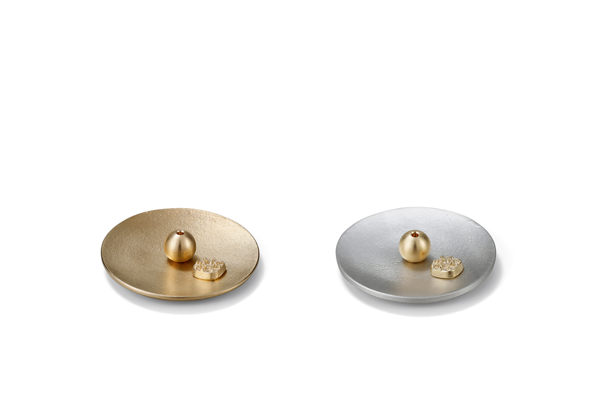 노사쿠 라운드 인센스 홀더 세트 (황동) / Nousaku Round Incense Holder Set ( Brass)