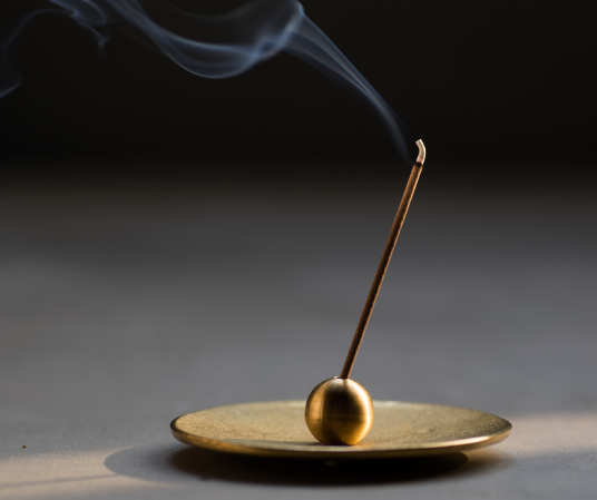 노사쿠 라운드 인센스 홀더 세트 (황동) / Nousaku Round Incense Holder Set ( Brass)