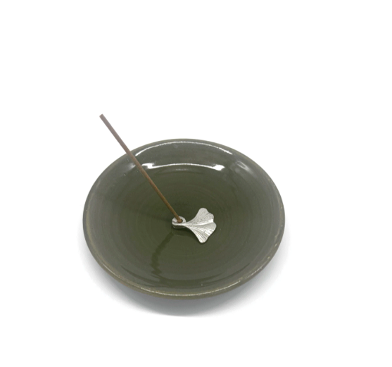 스미타니 인센스 홀더 - 은행잎 Sumitani Incense Holder - ginkgo leaf