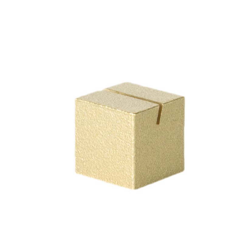 스미타니 큐브 카드홀더 - 골드 & 실버 Sumitani Cube Card Stand Gold & Silver