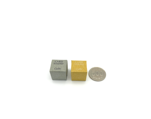 스미타니 큐브 카드홀더 - 골드 & 실버 Sumitani Cube Card Stand Gold & Silver