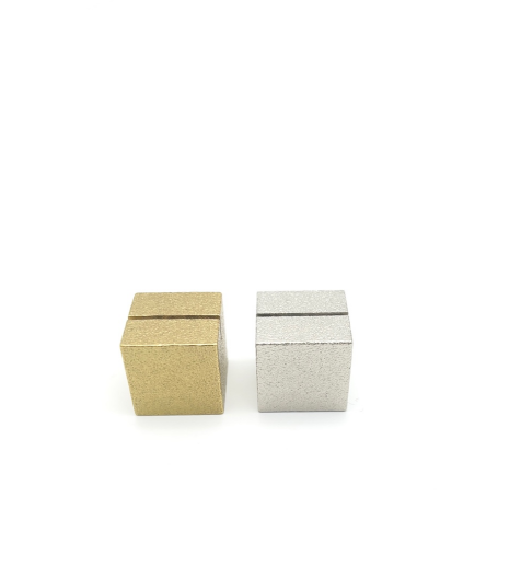 스미타니 큐브 카드홀더 - 골드 & 실버 Sumitani Cube Card Stand Gold & Silver