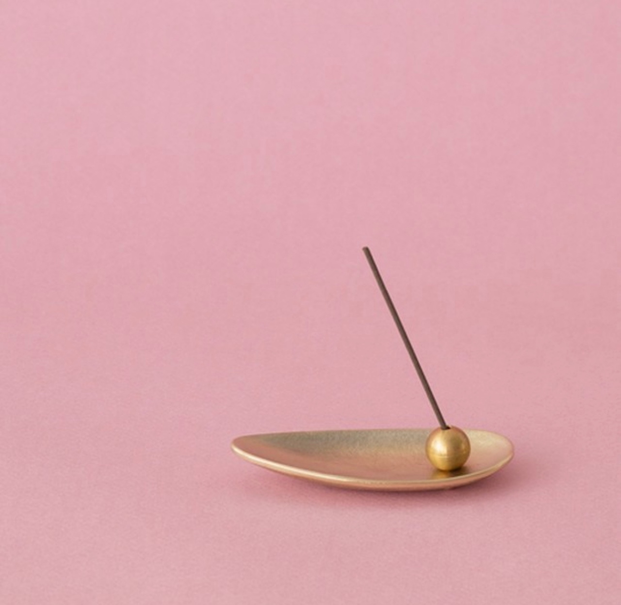 노사쿠 대나무 잎  인센스홀더 세트(황동) /  Nousaku Bamboo Leaf Incense Holder( Brass)