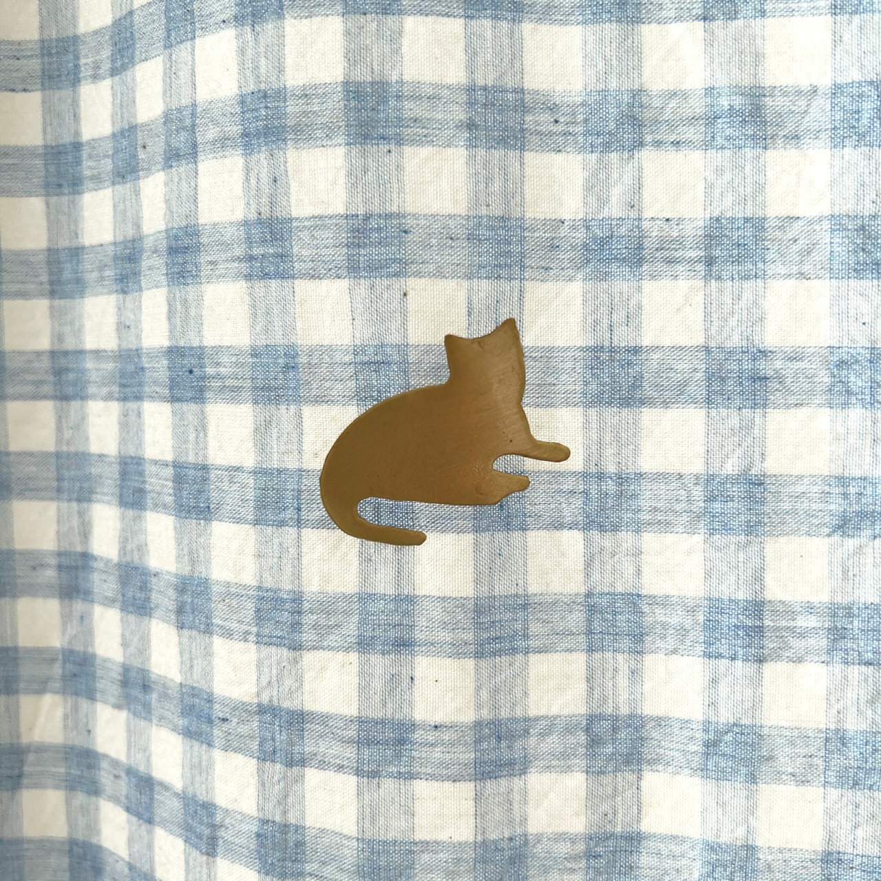 포그린넨 브라스 브로치 고양이 트릭시 Brass Brooch Cats Trixie