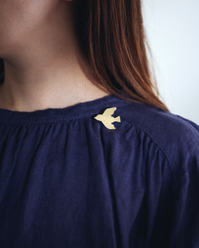 포그린넨 브라스 브로치 비둘기 Brass Brooch Pigeon