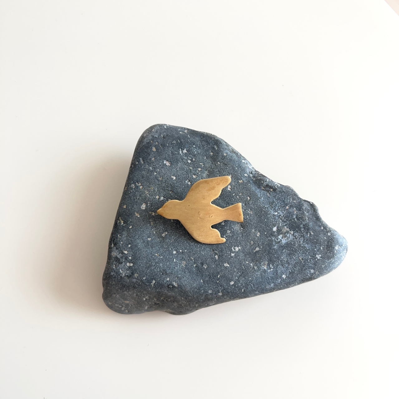 포그린넨 브라스 브로치 비둘기 Brass Brooch Pigeon