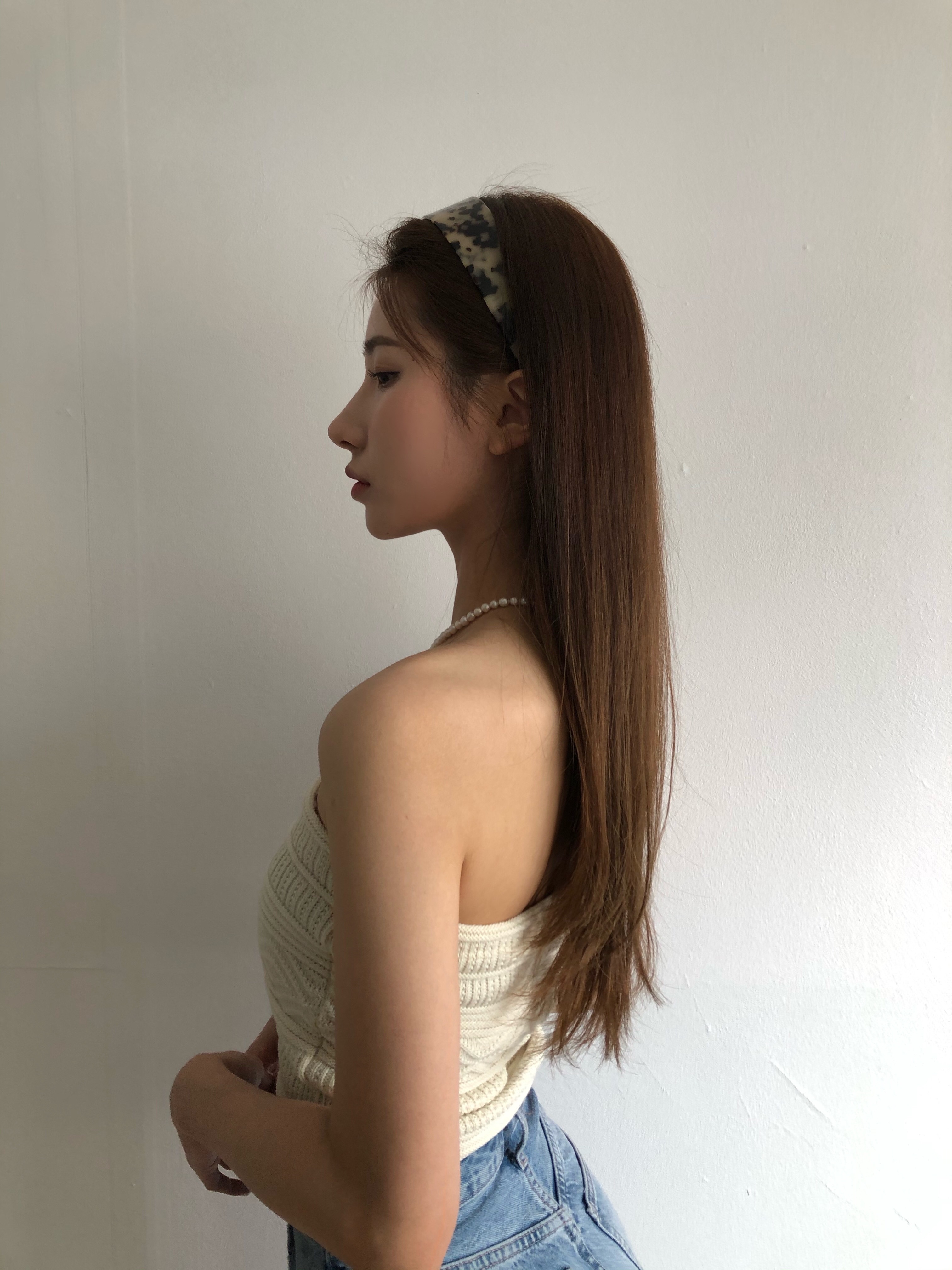 leopard hair band (3cm / dark or light)