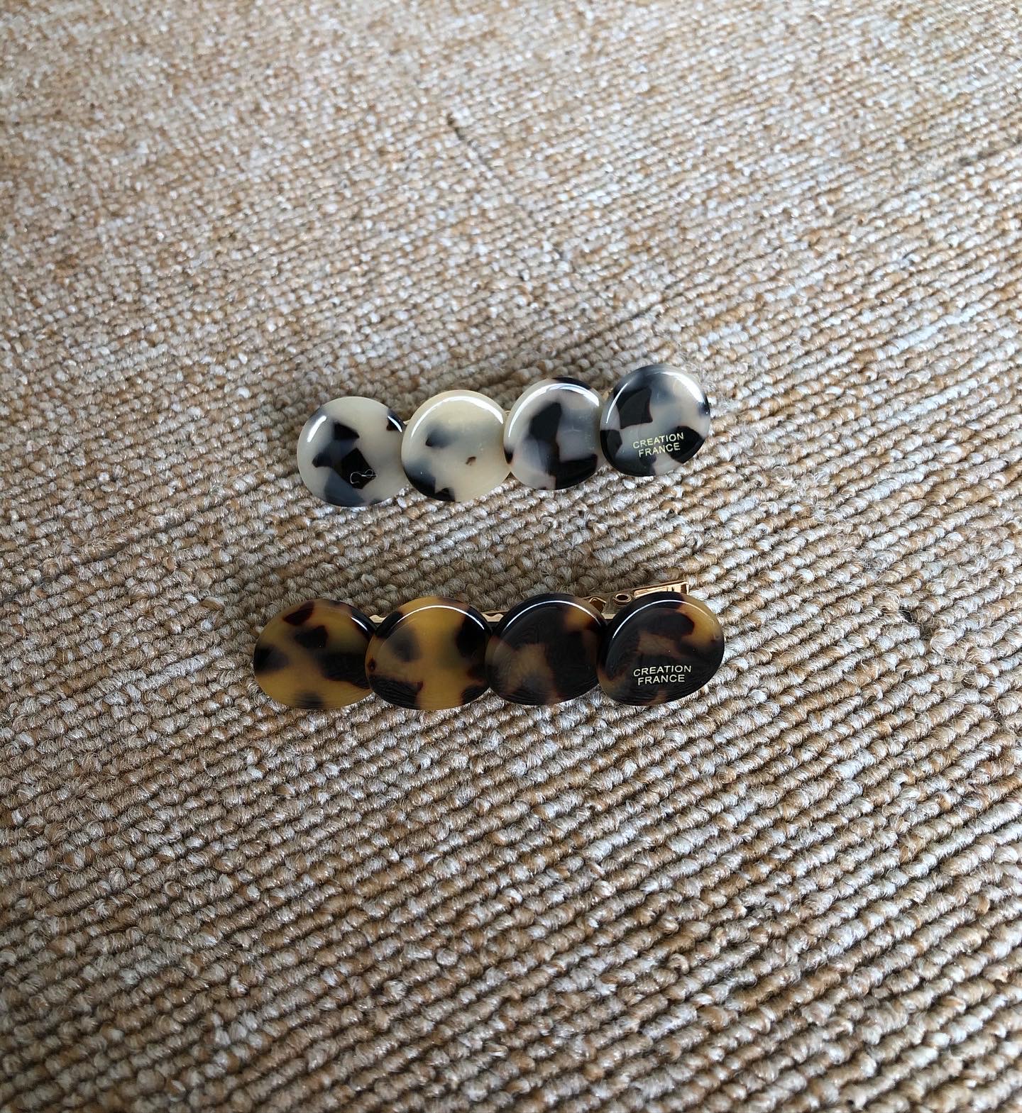 leopard hair pin (set)