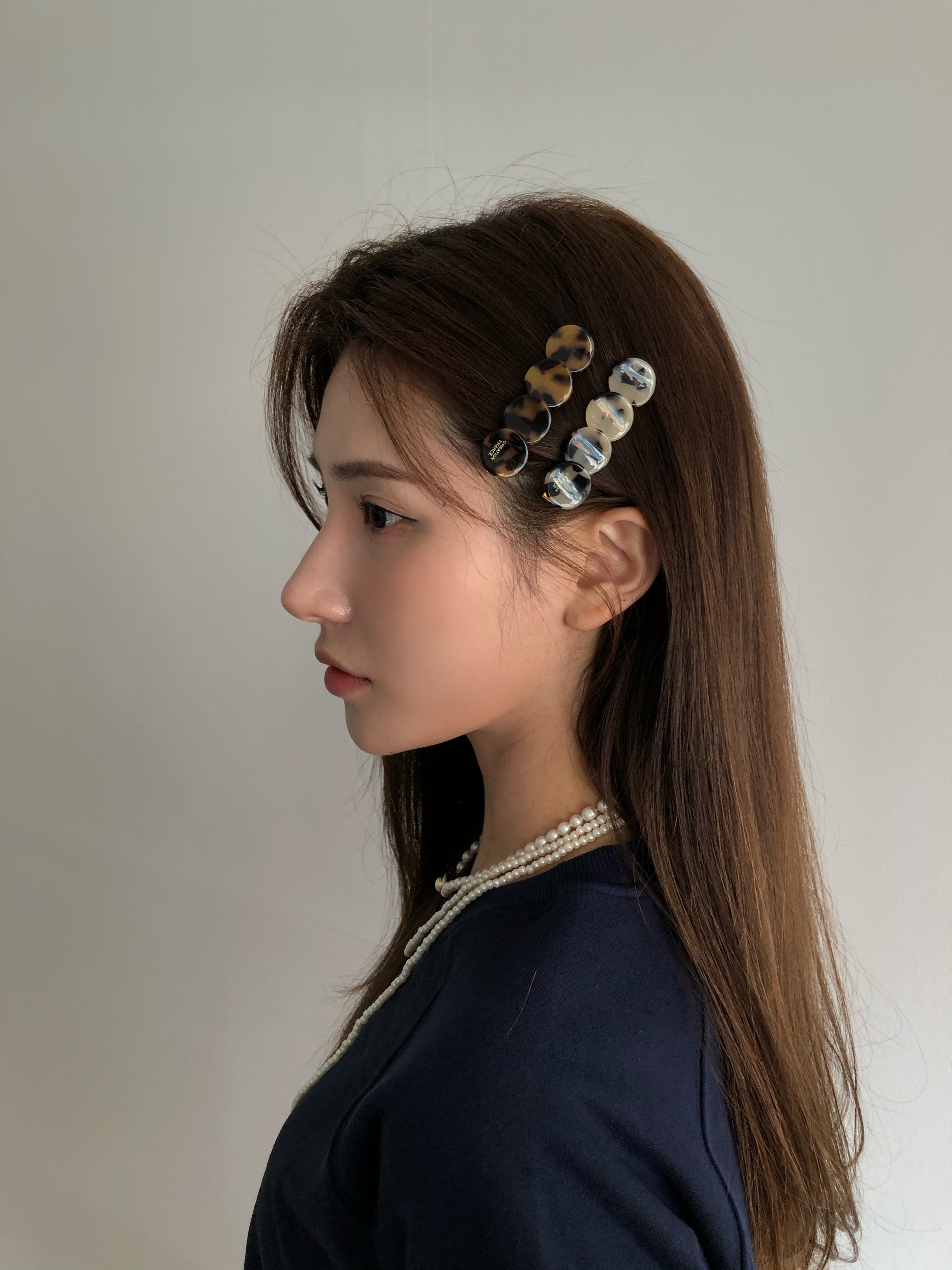 leopard hair pin (set)