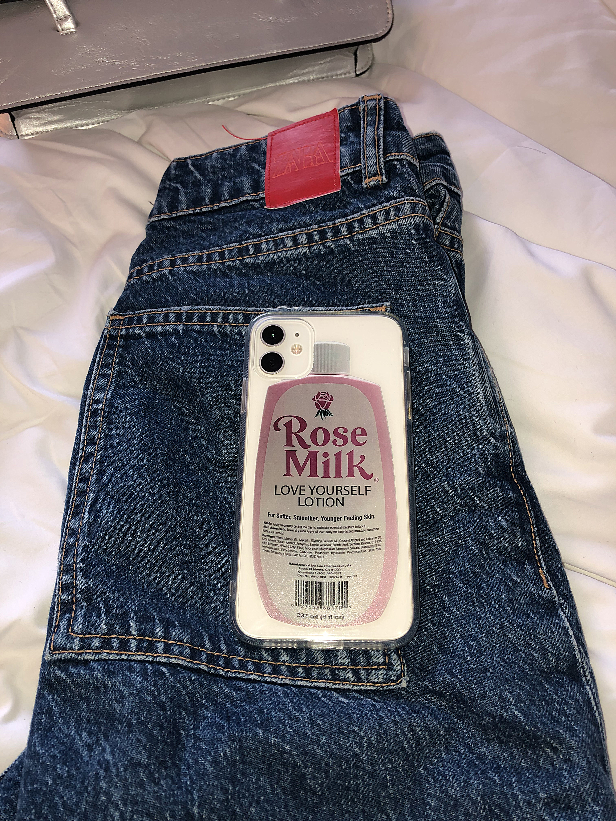 Rose milk lotion case