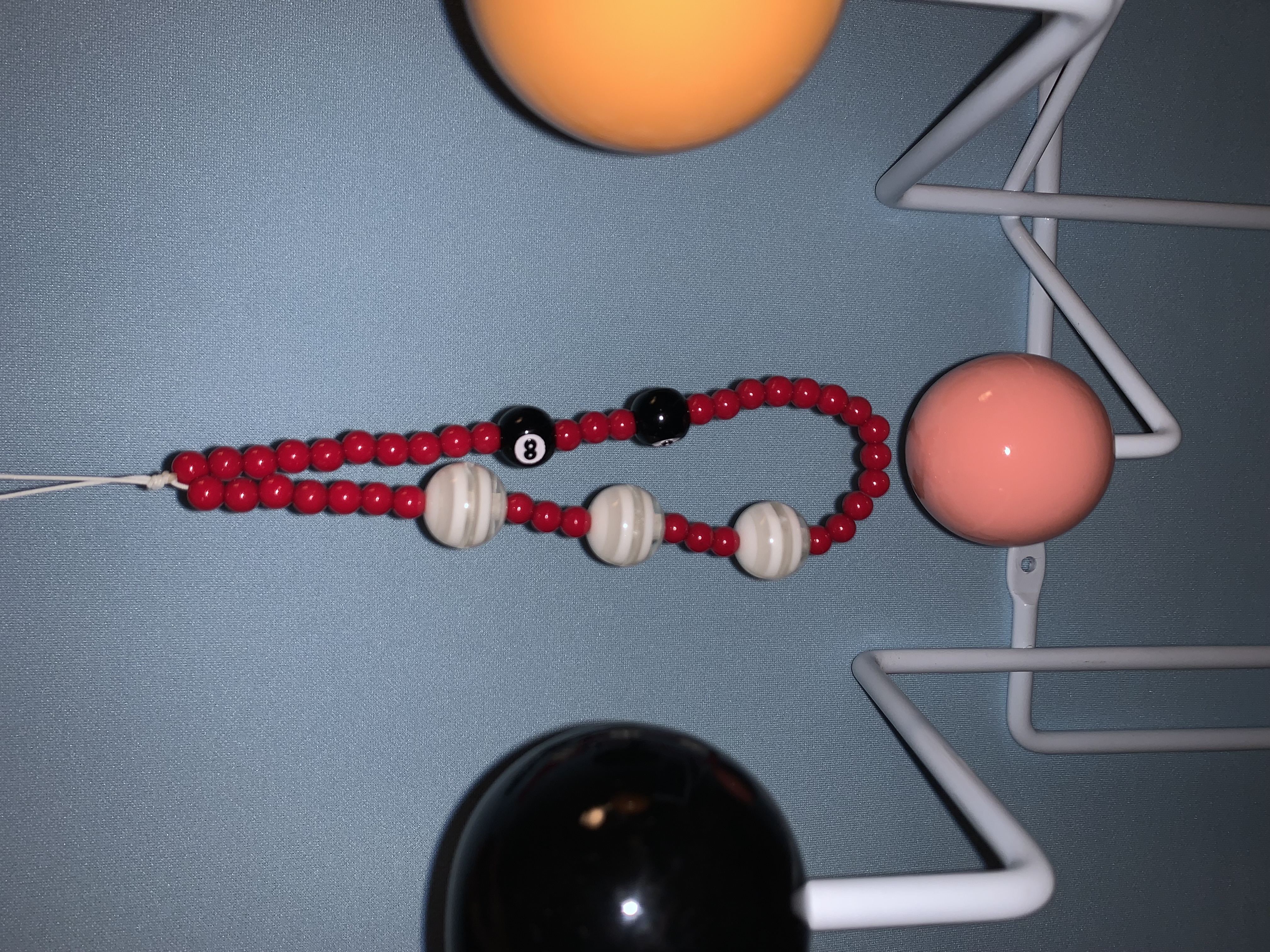 8 ball phone strap