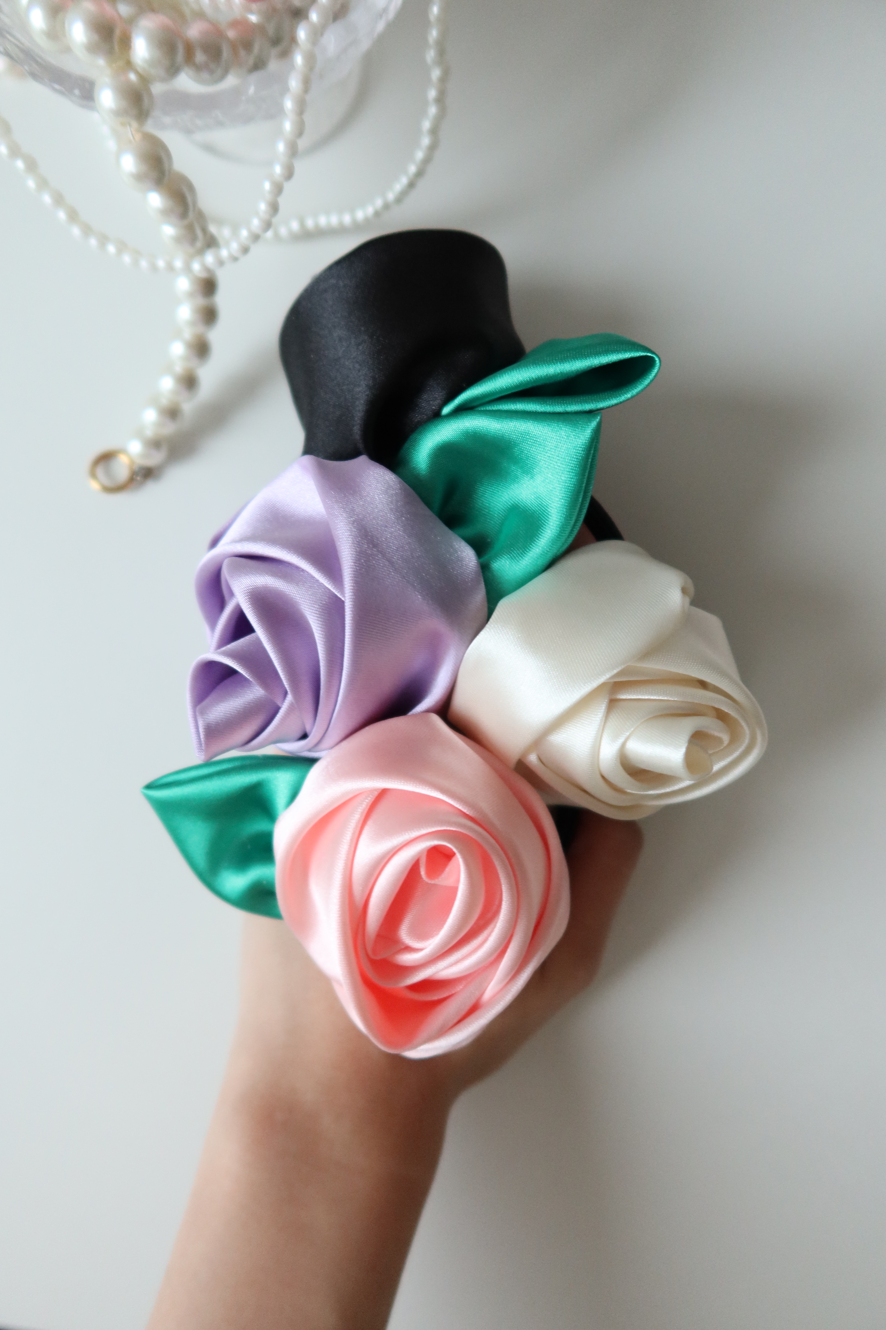 Rose hair band(4color)