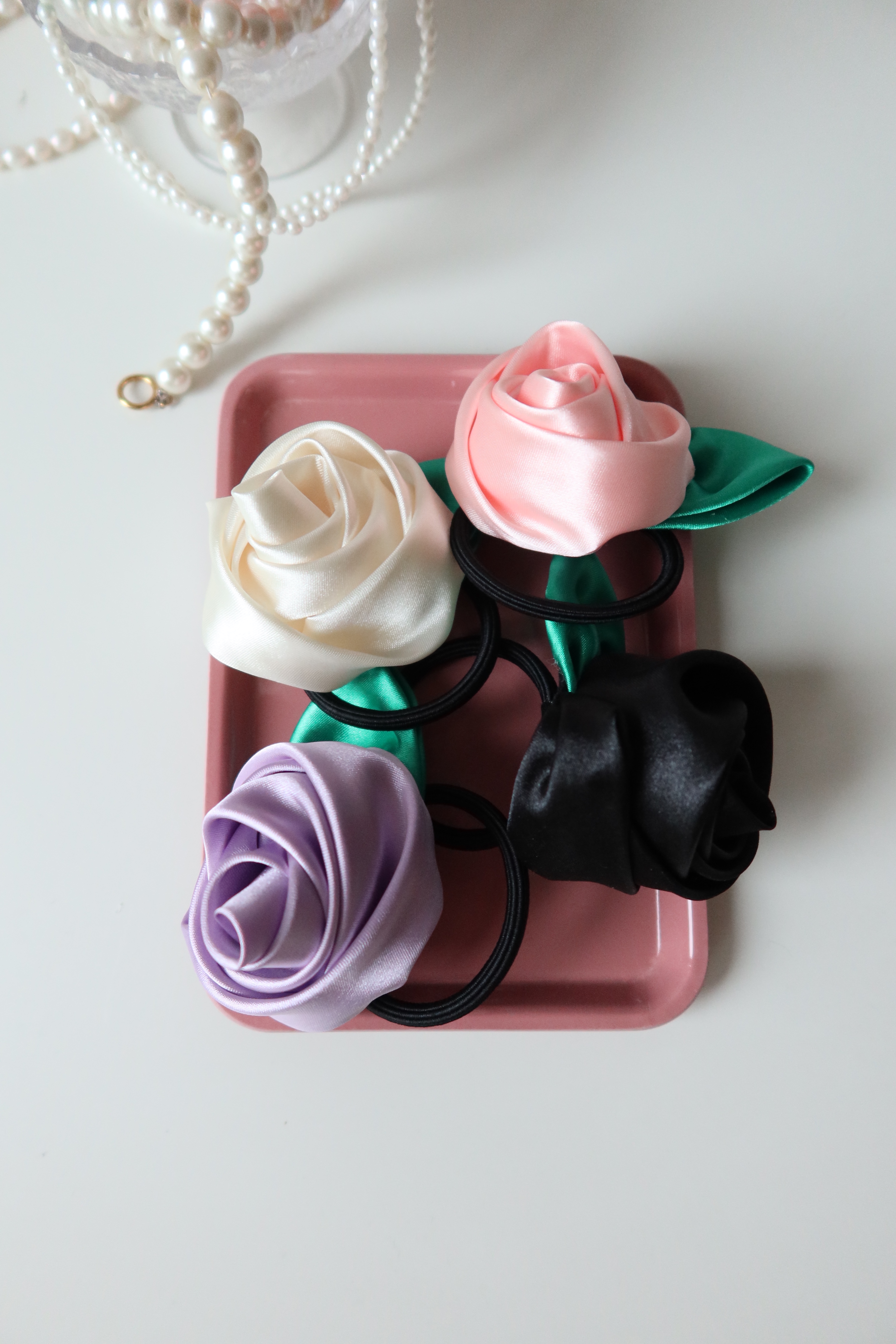 Rose hair band(4color)