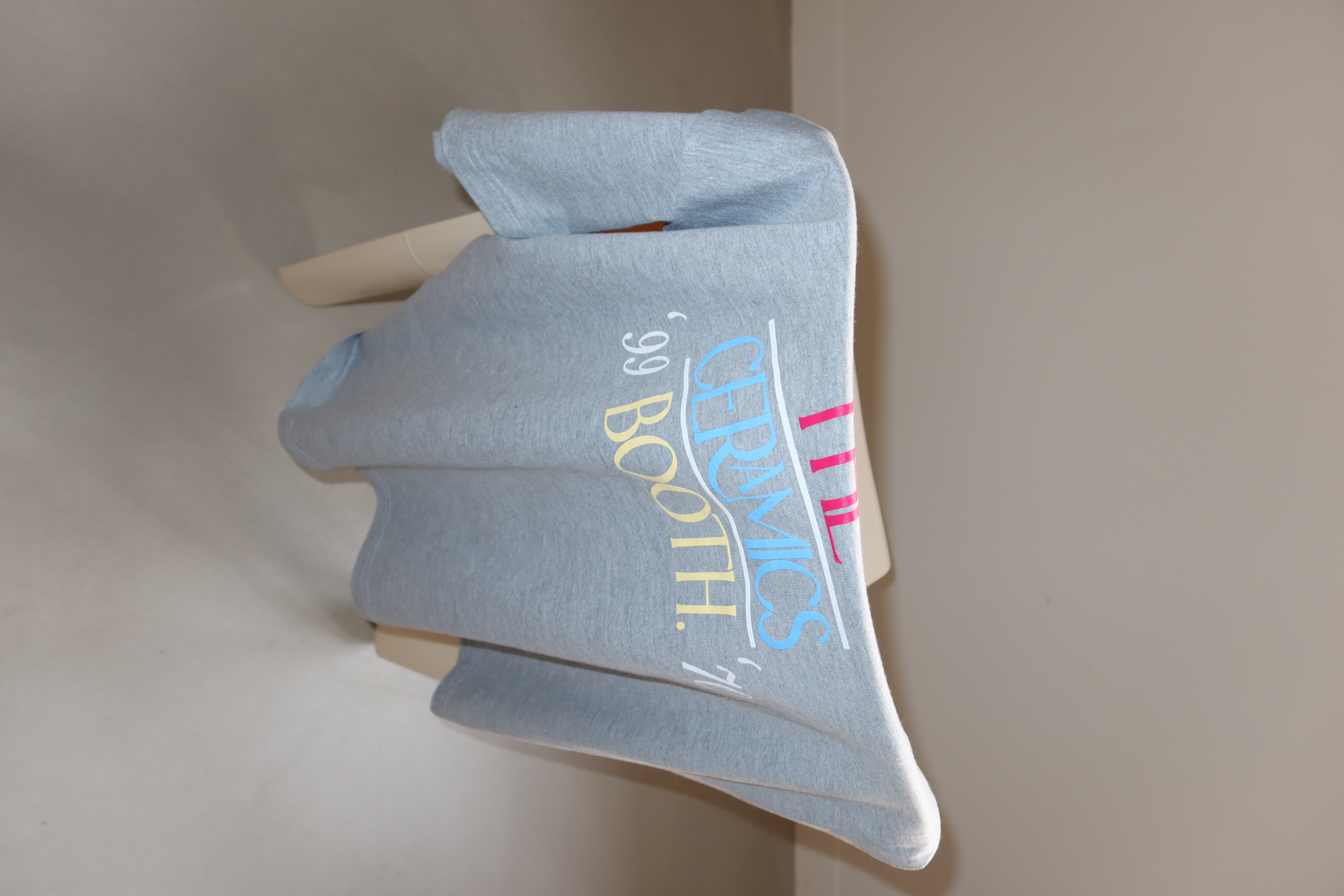 The ceramics booth t-shirts