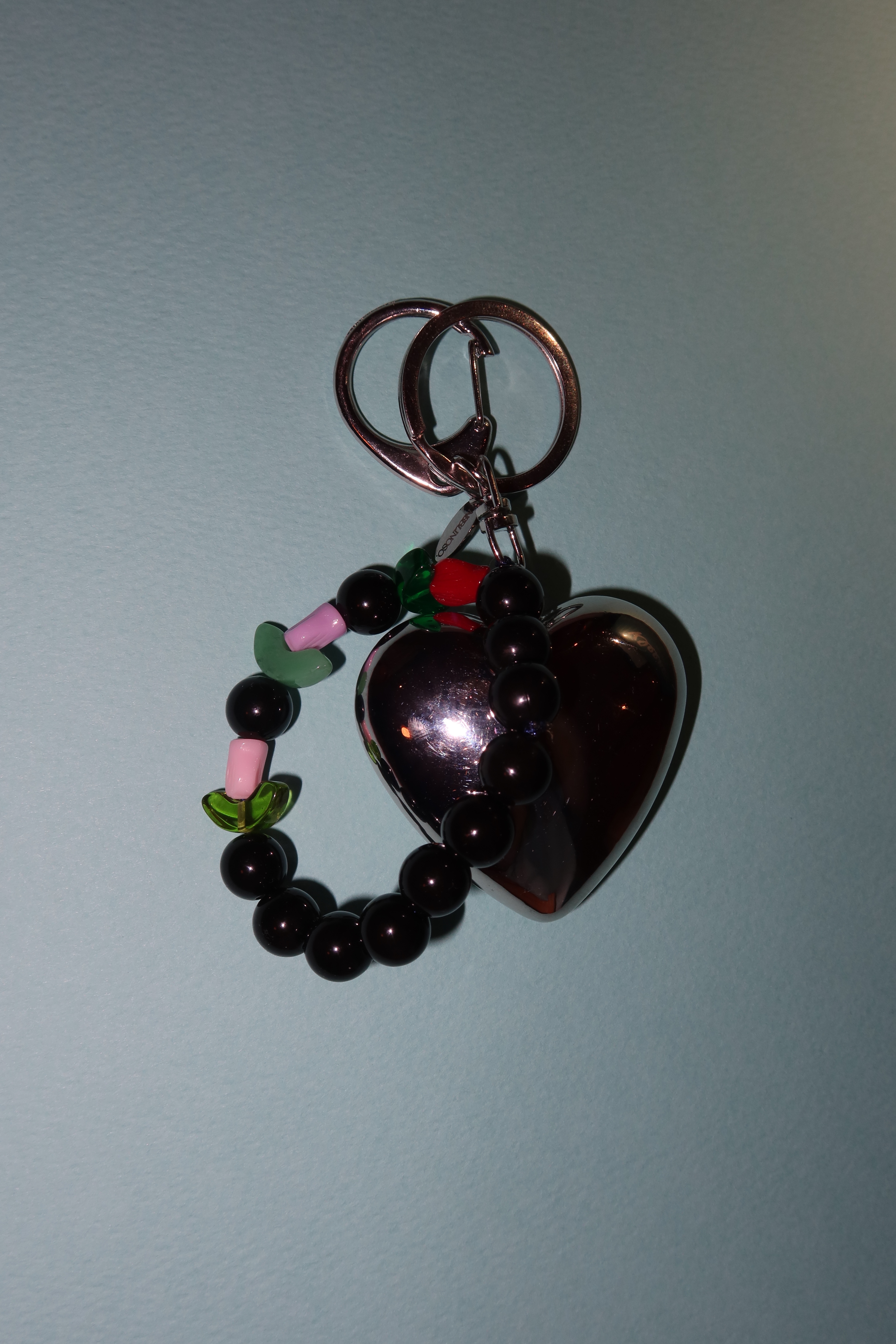 BOLD heart key ring