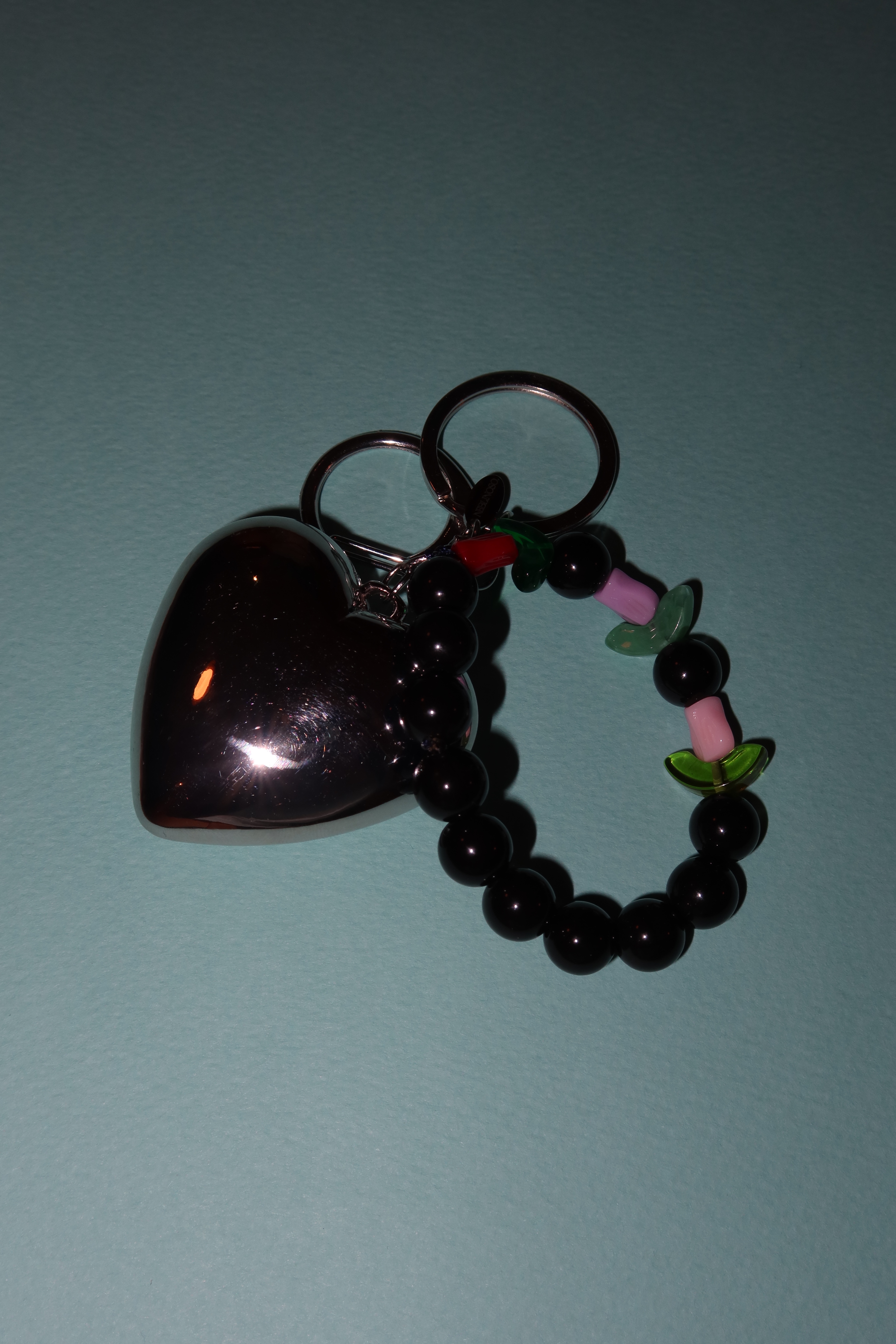 BOLD heart key ring