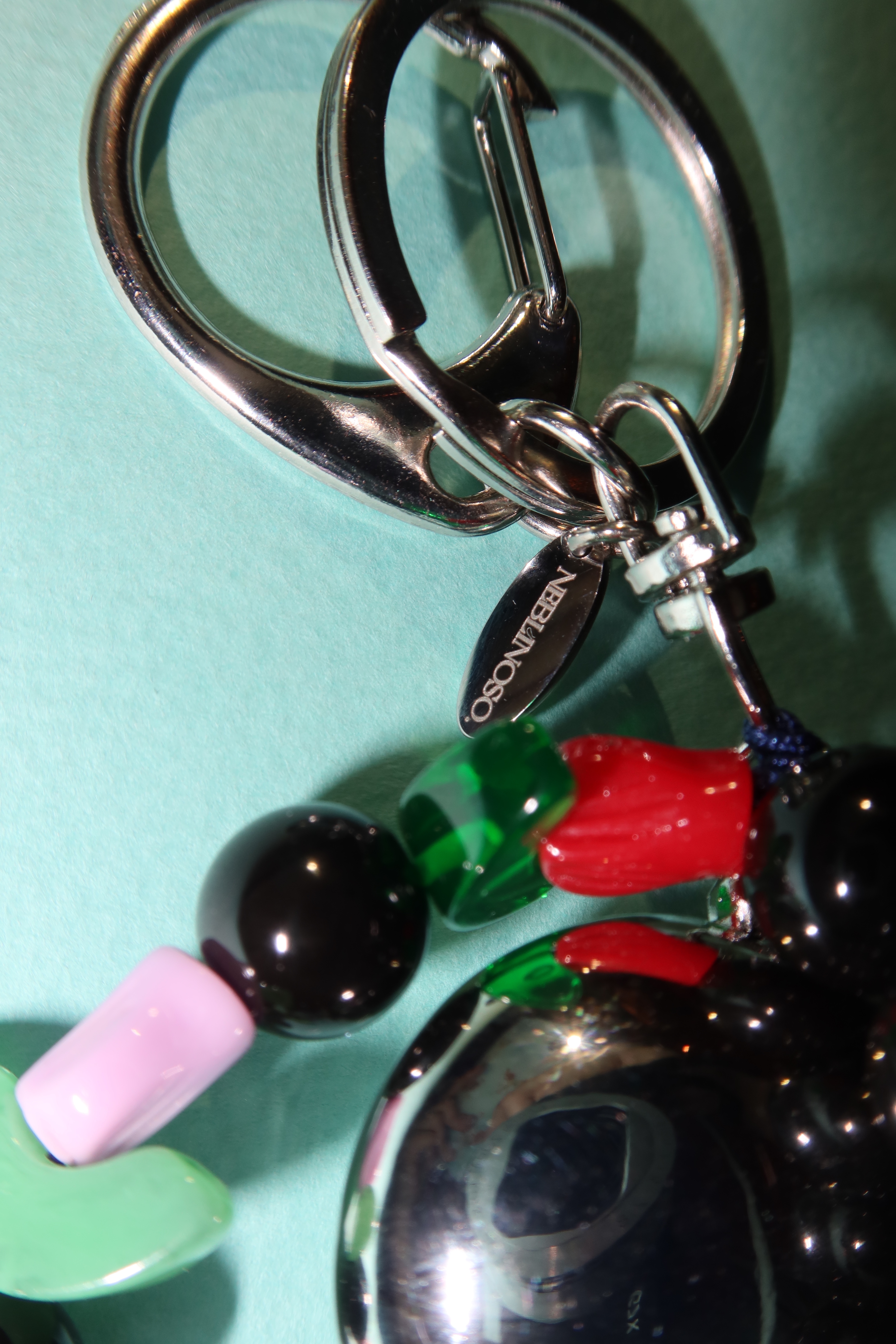BOLD heart key ring