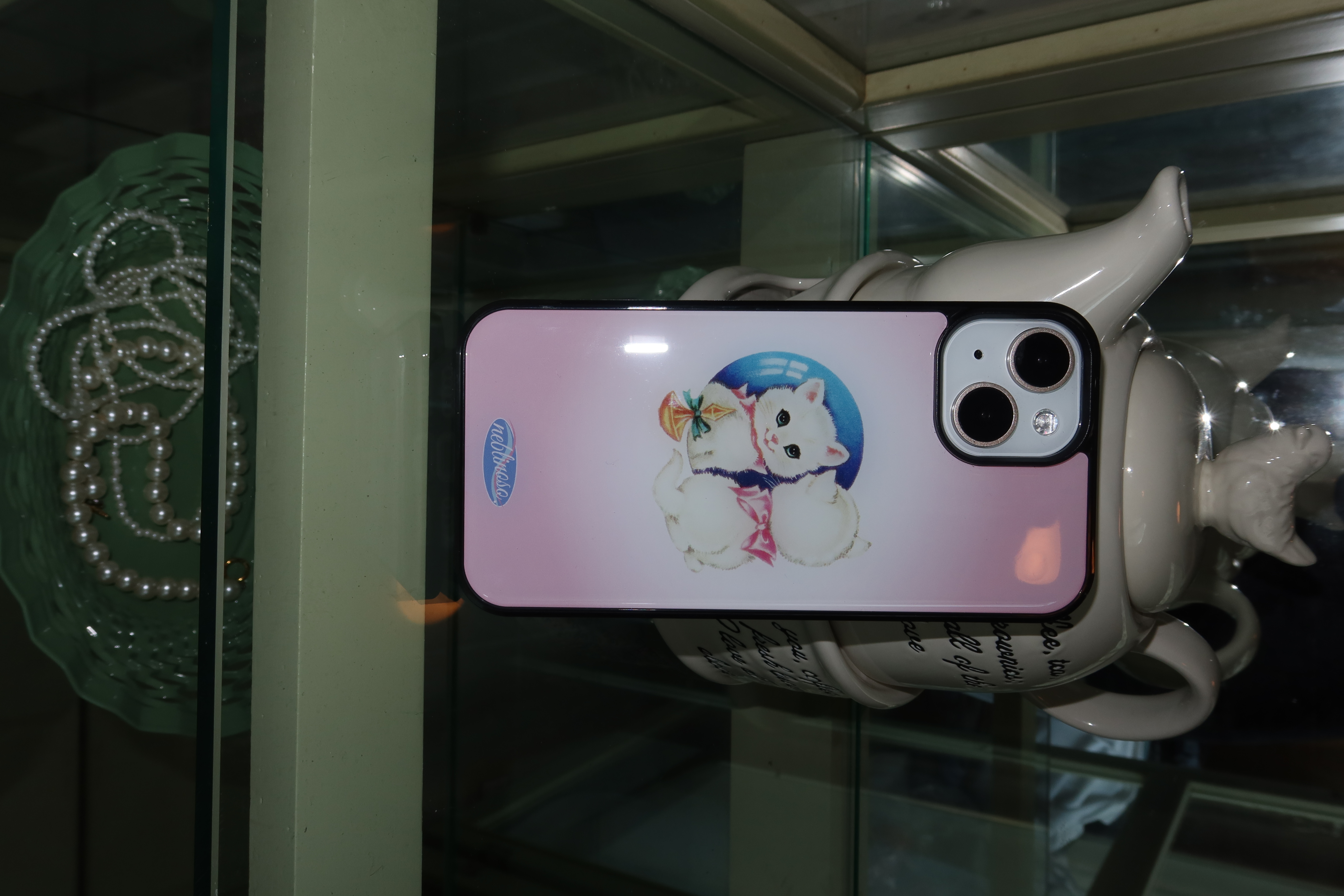 Pink cat epoxy case