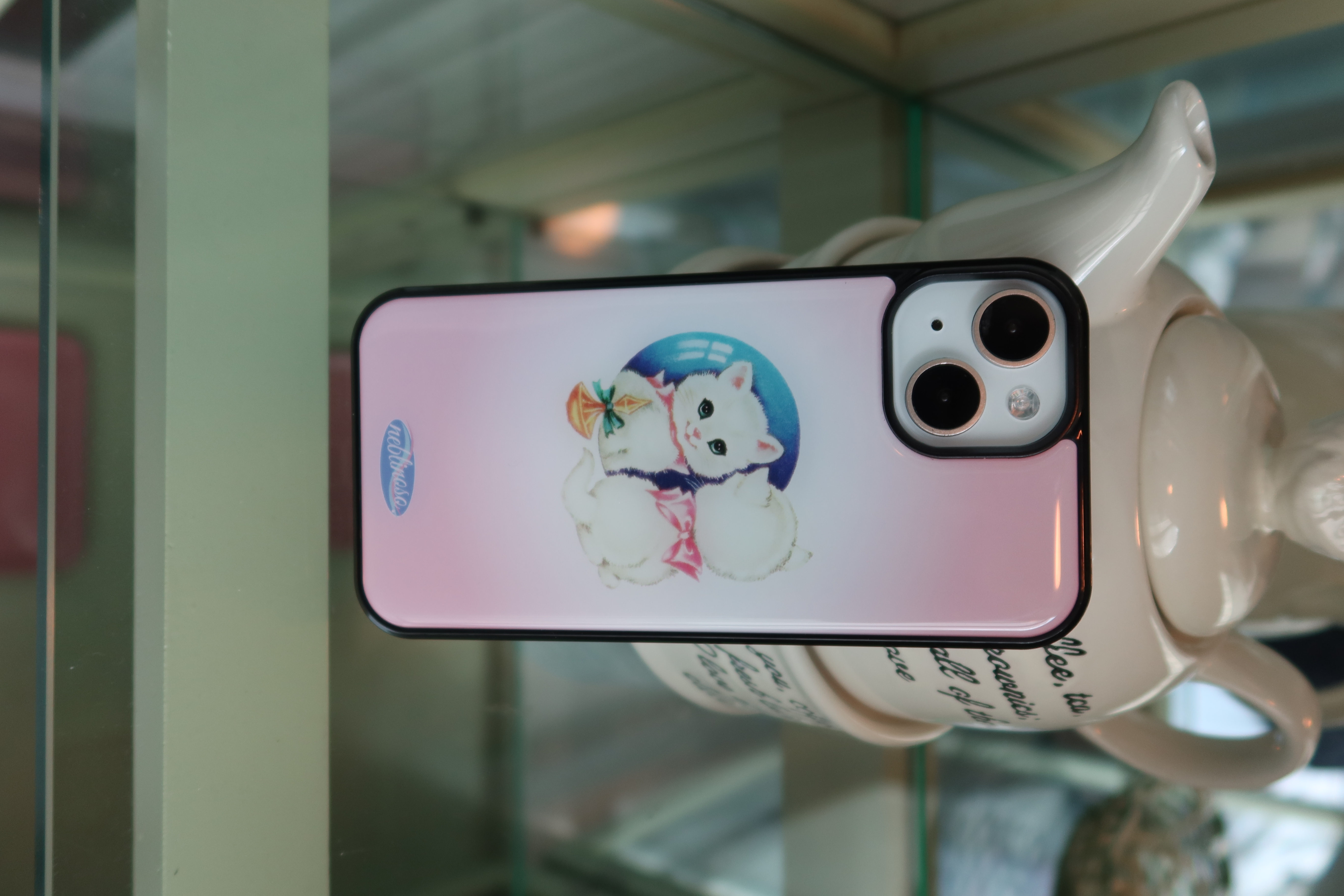 Pink cat epoxy case