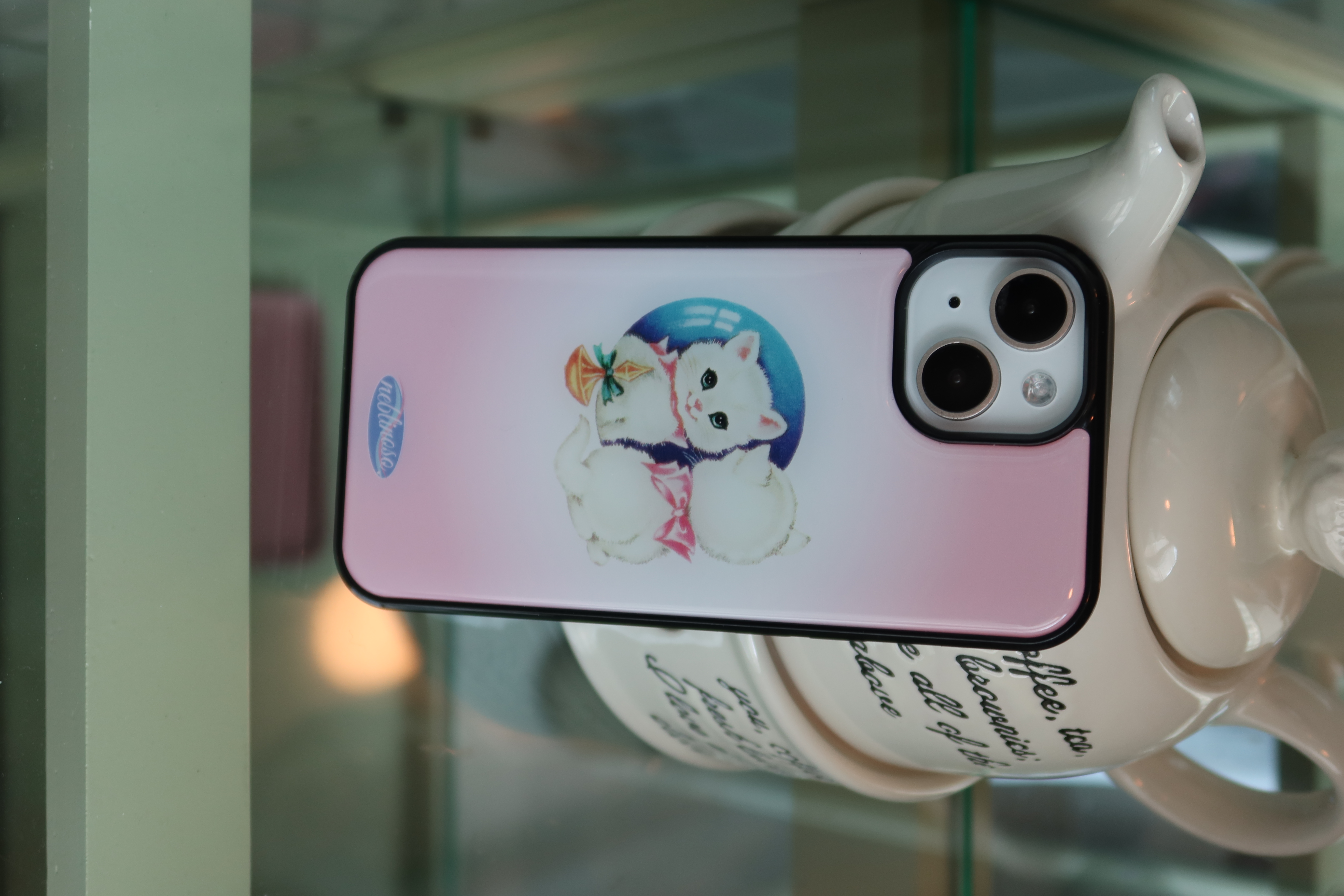 Pink cat epoxy case
