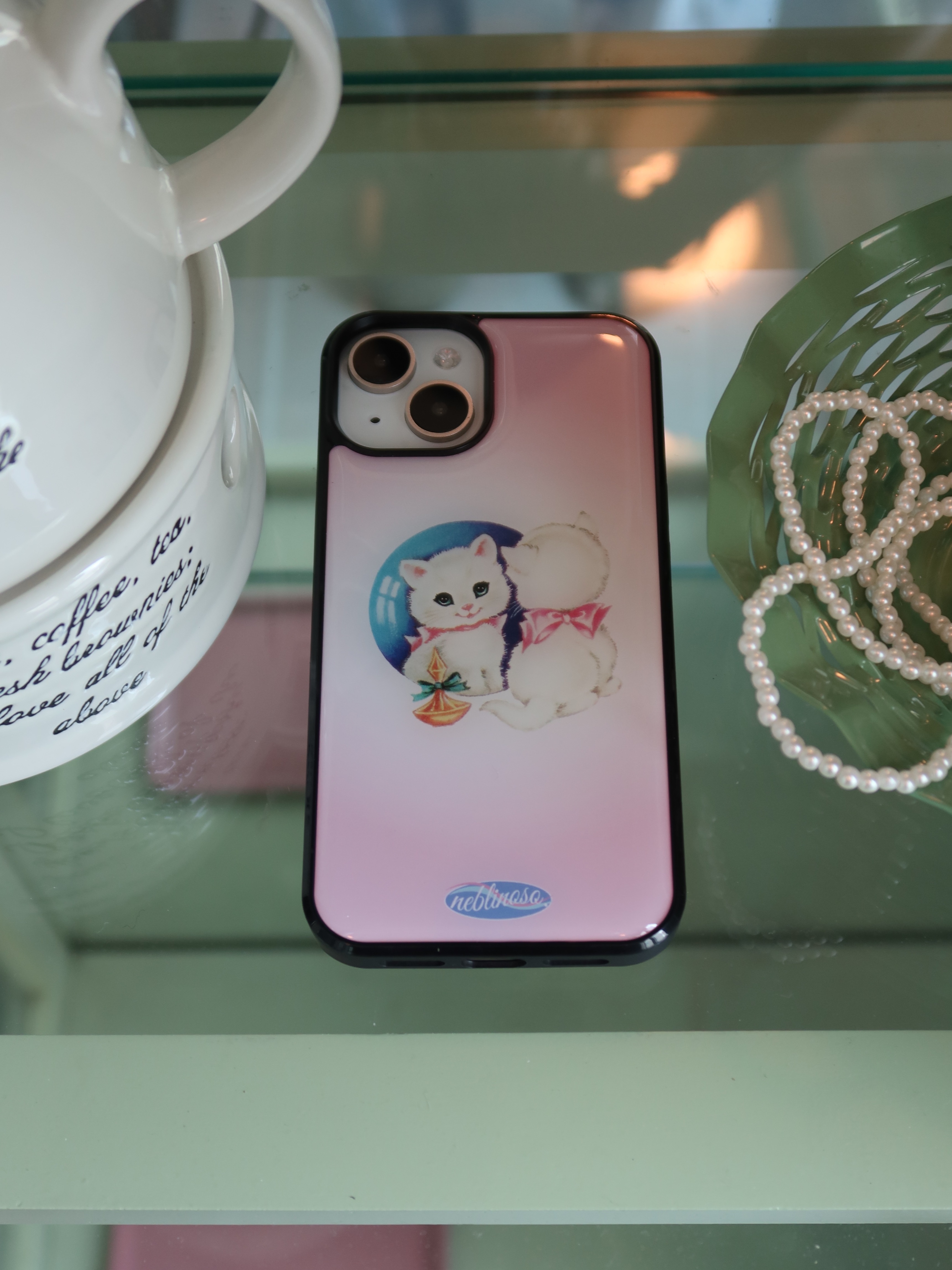 Pink cat epoxy case