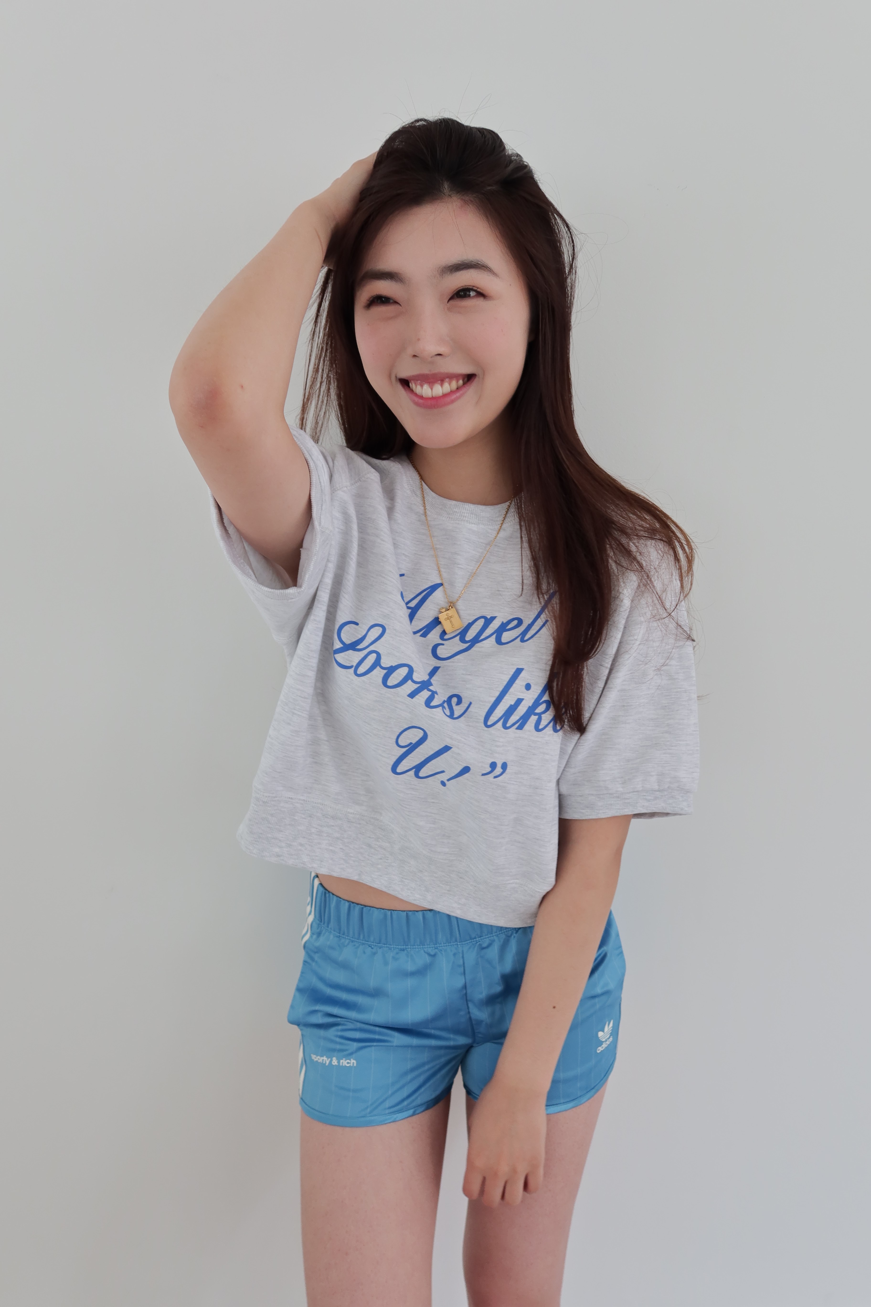"Angel looks like u!" summer sweatshirts [grey]