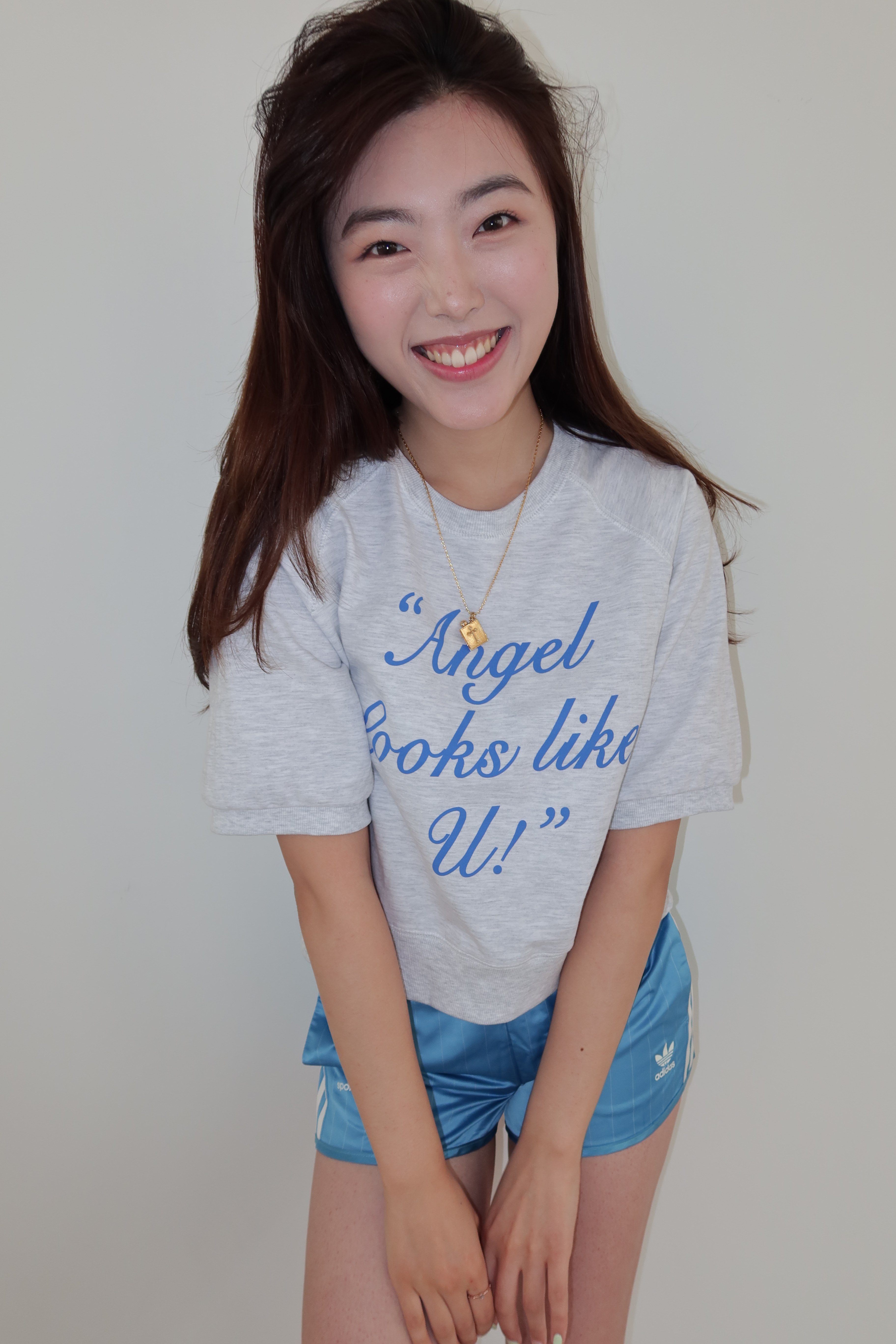 "Angel looks like u!" summer sweatshirts [grey]