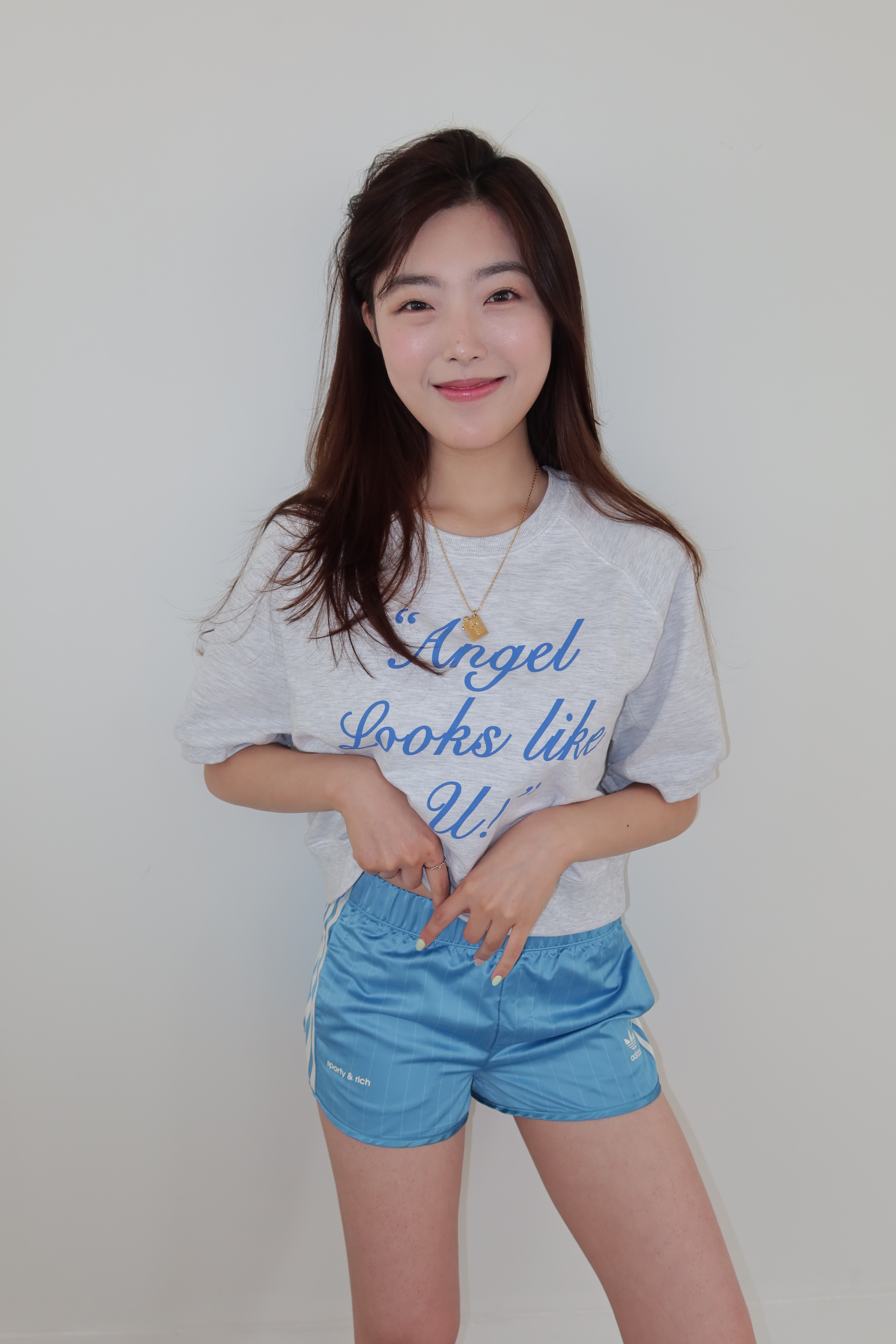 "Angel looks like u!" summer sweatshirts [grey]