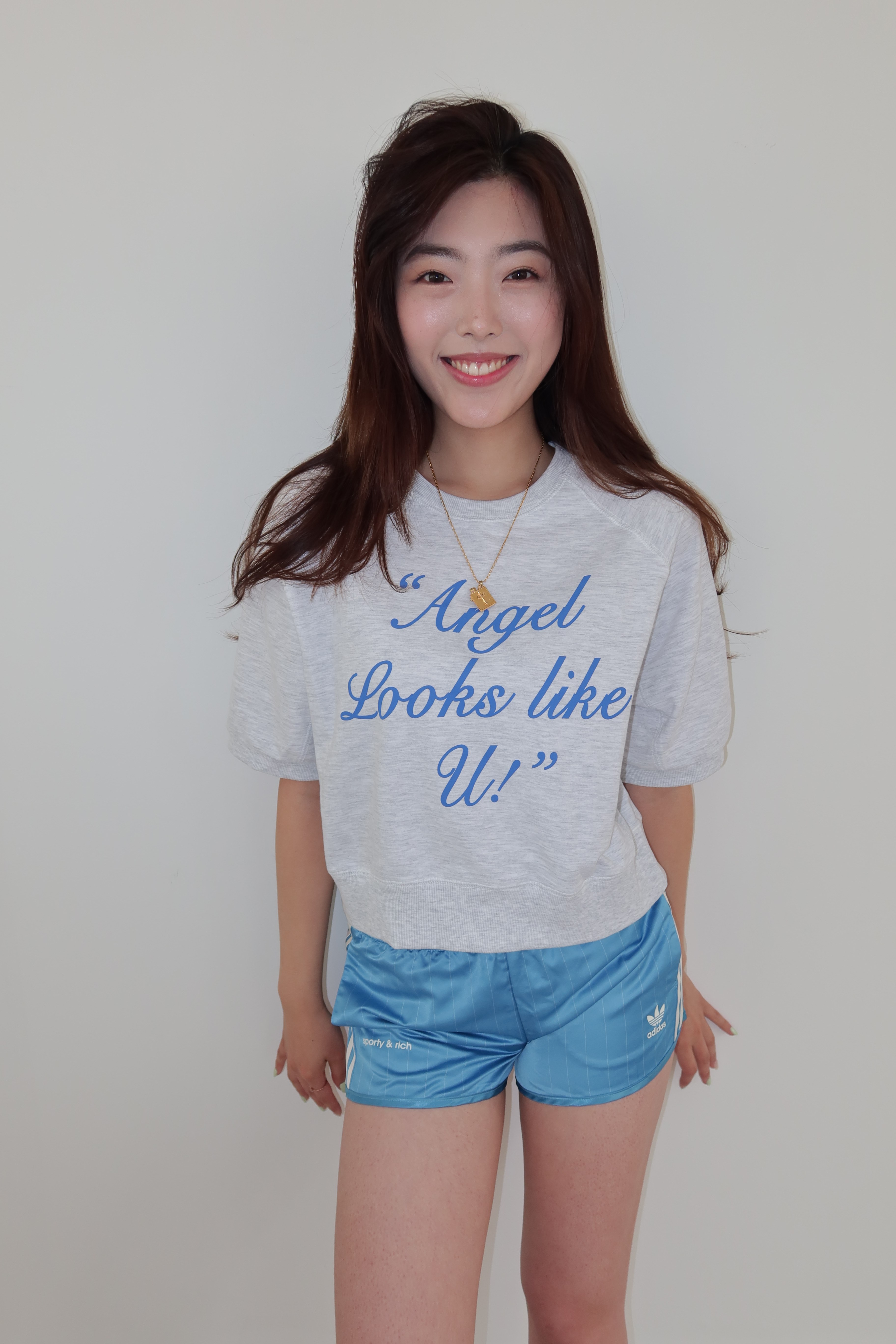 "Angel looks like u!" summer sweatshirts [grey]