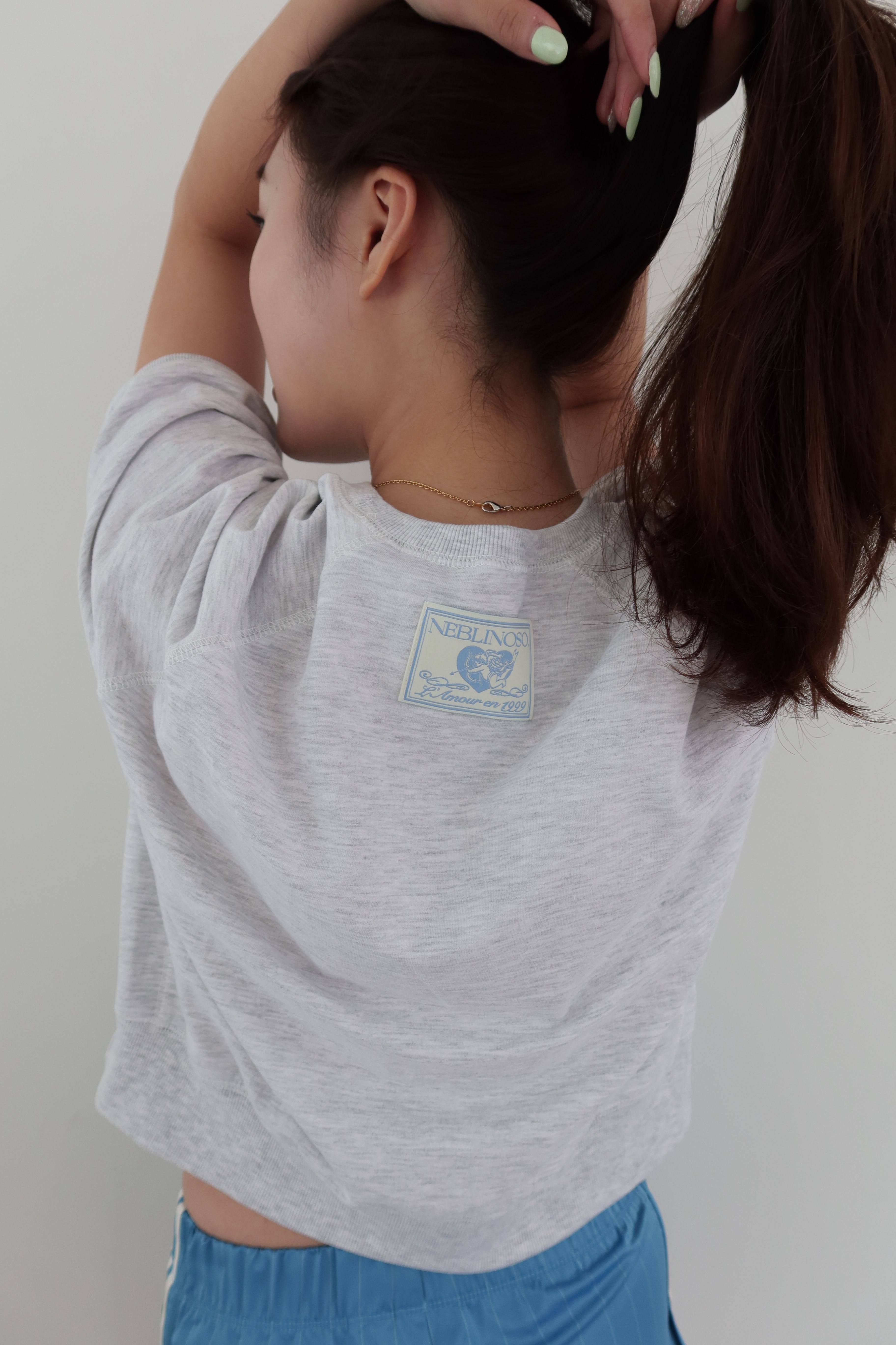 "Angel looks like u!" summer sweatshirts [grey]