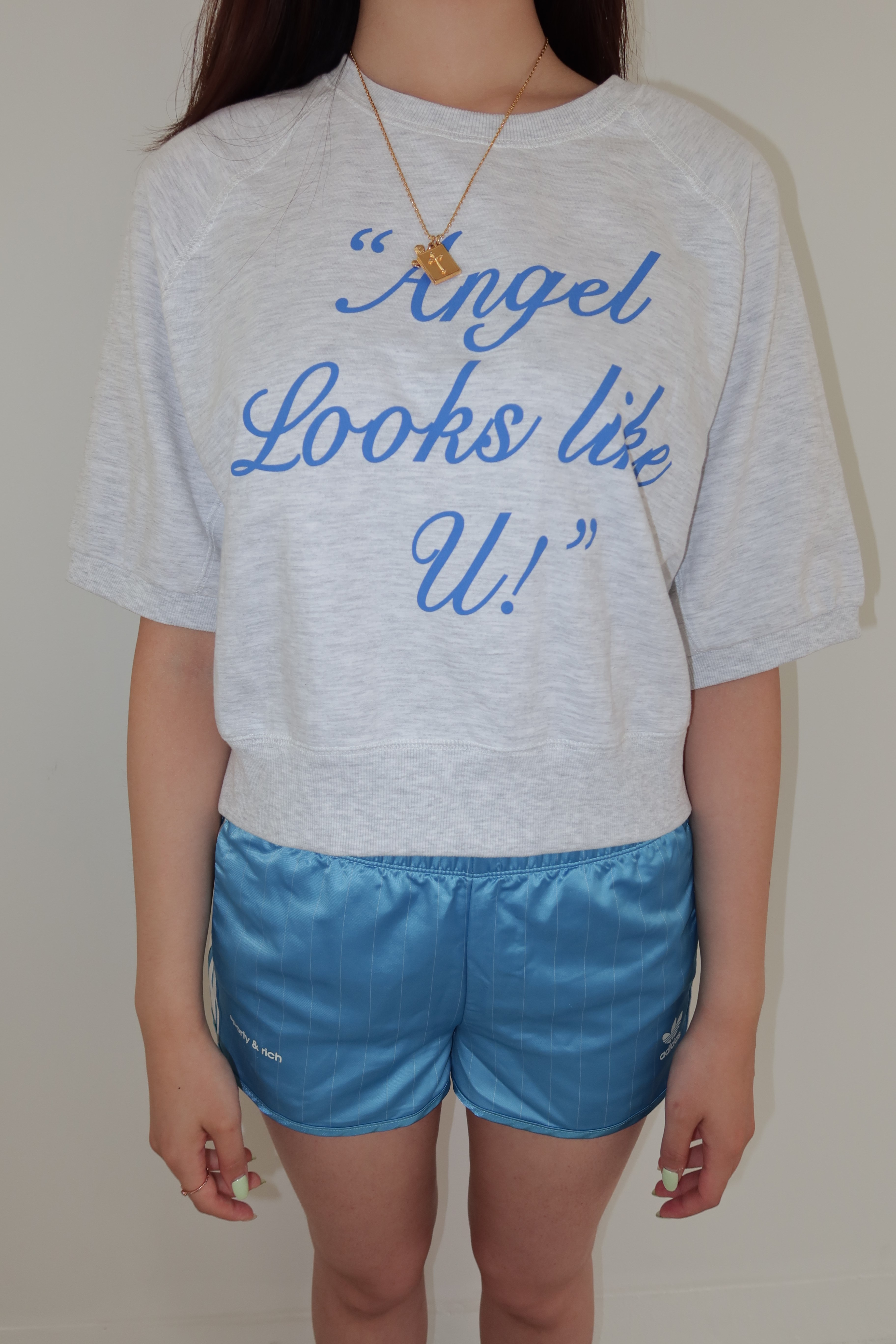 "Angel looks like u!" summer sweatshirts [grey]