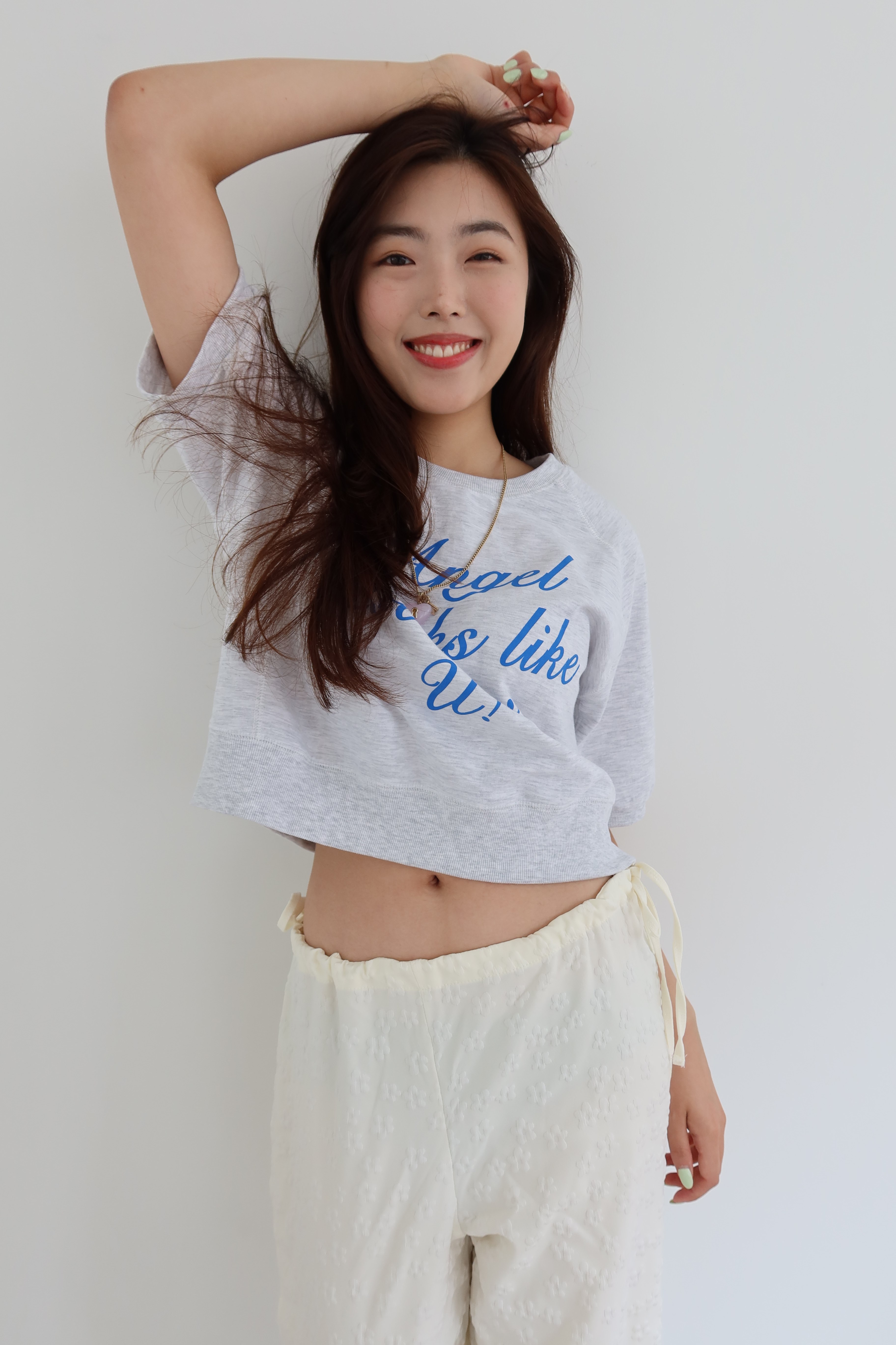 "Angel looks like u!" summer sweatshirts [grey]