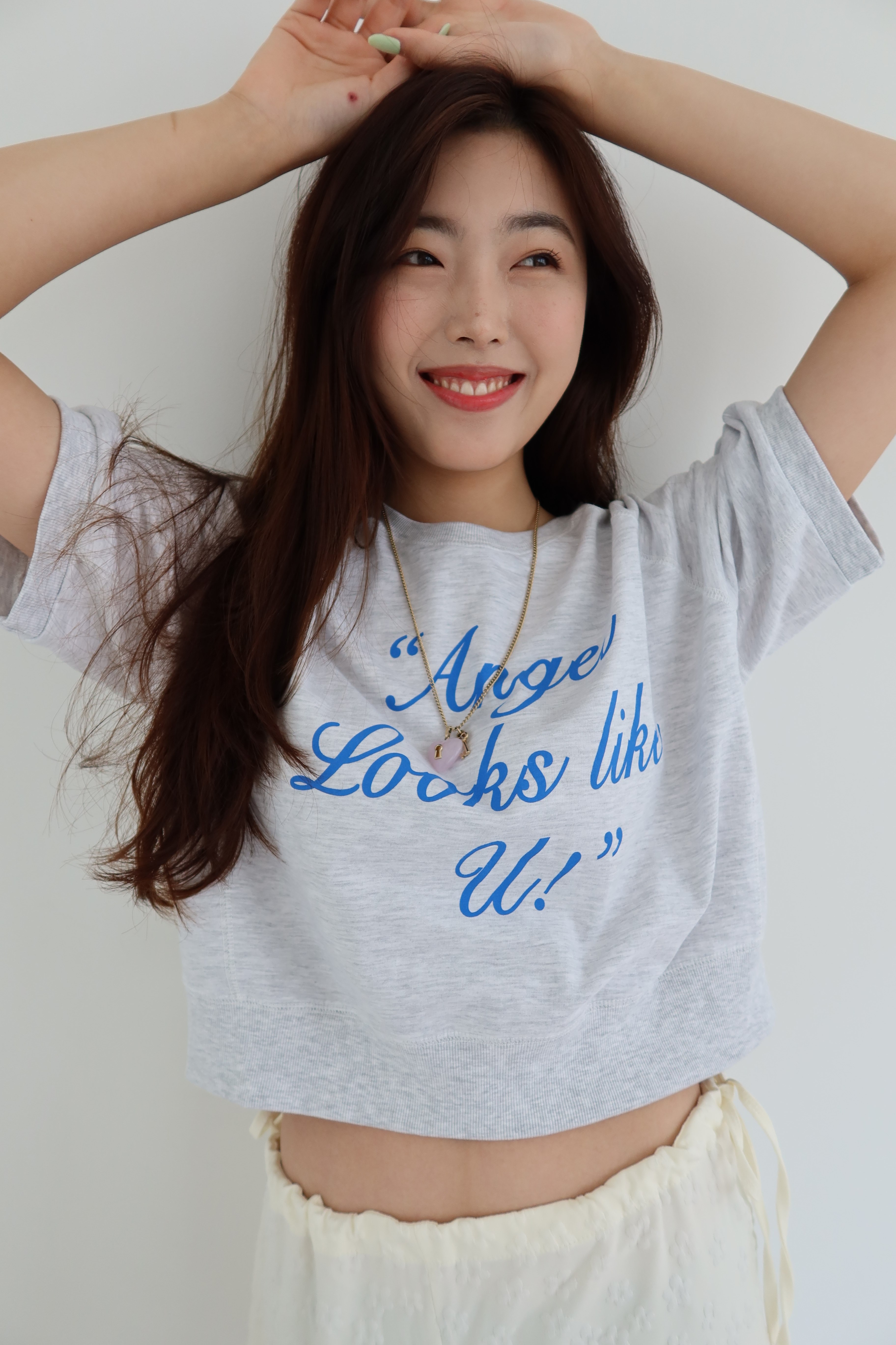 "Angel looks like u!" summer sweatshirts [grey]