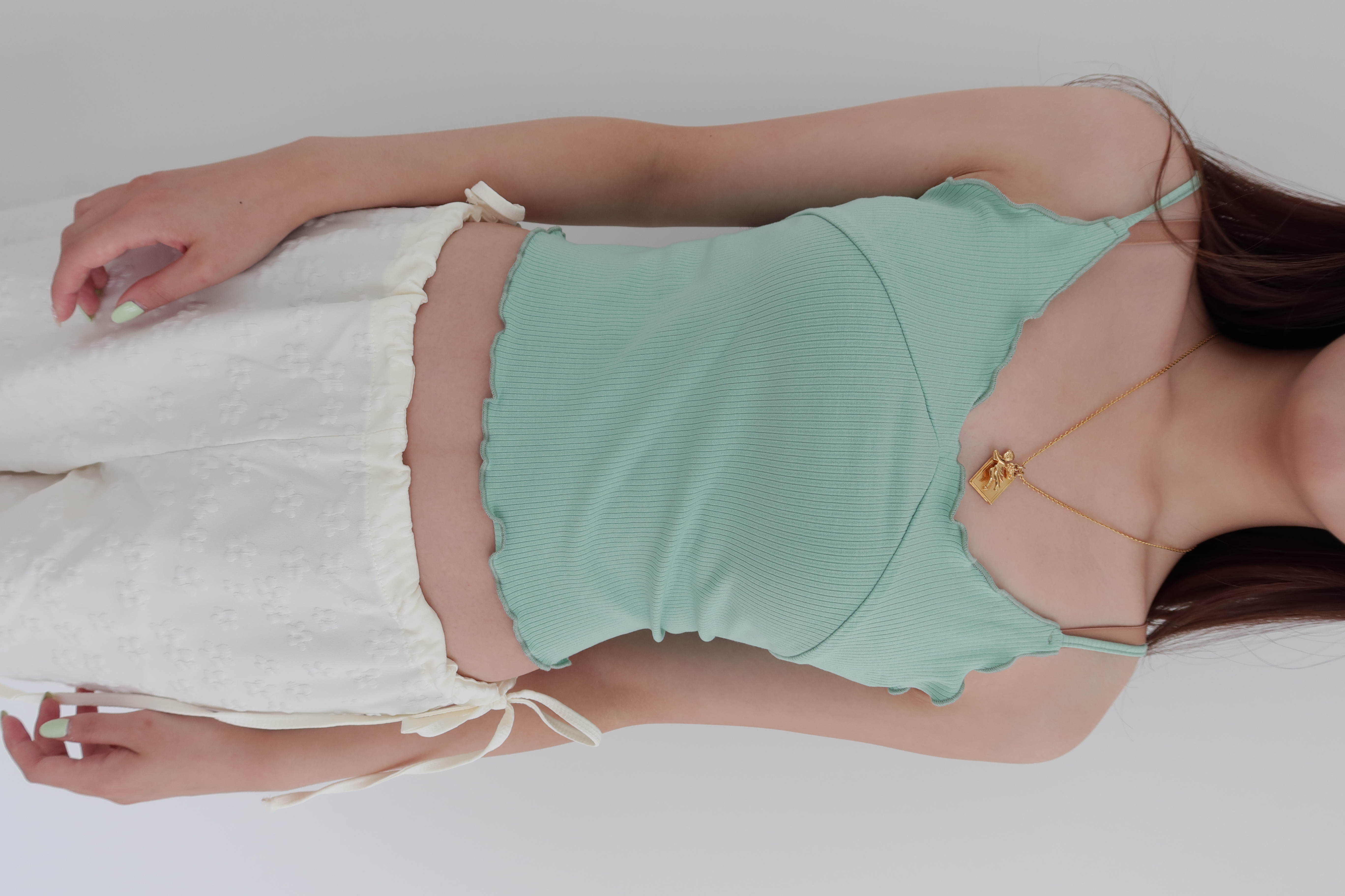 Hype frill sleeveless