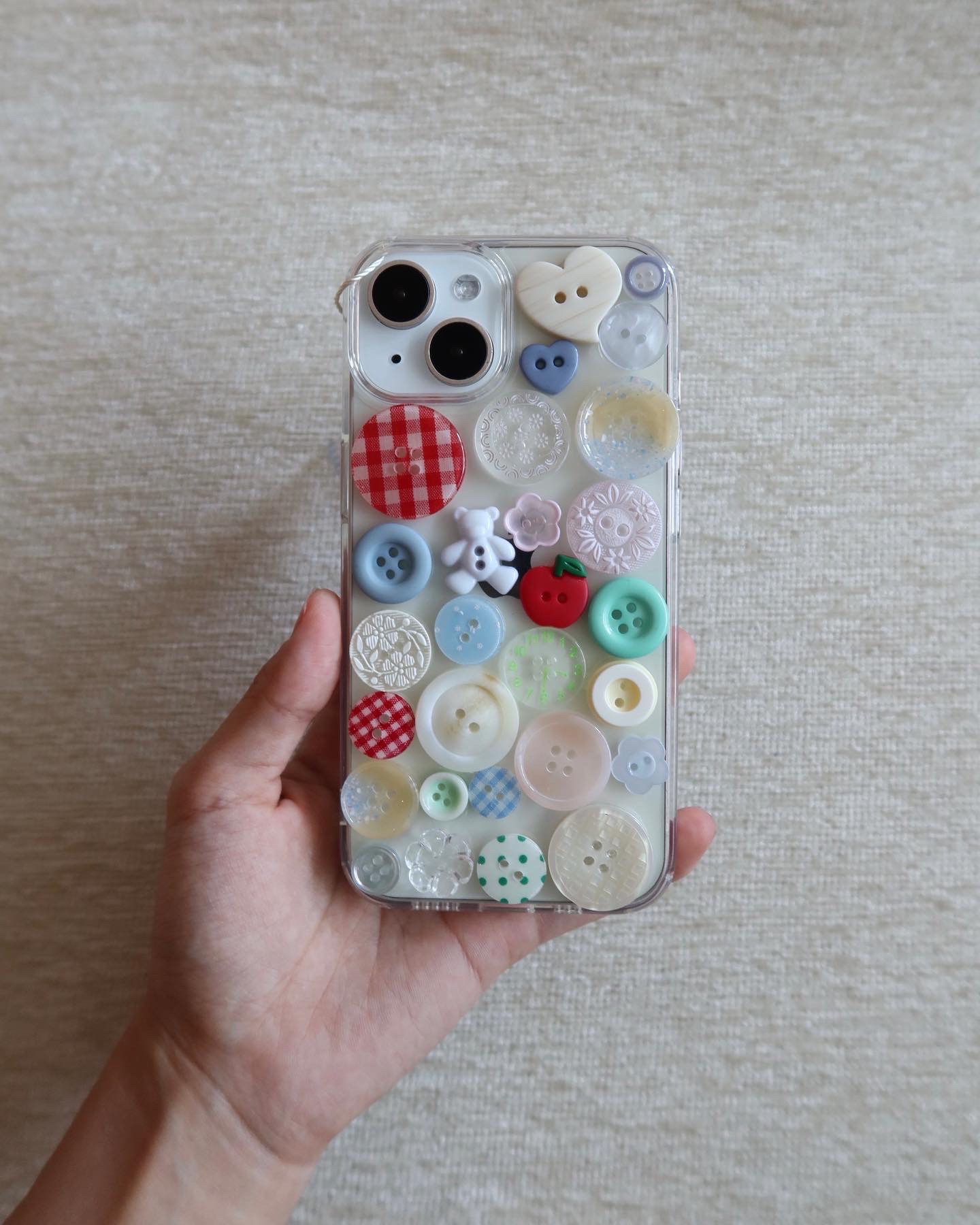 Flower shower Button case