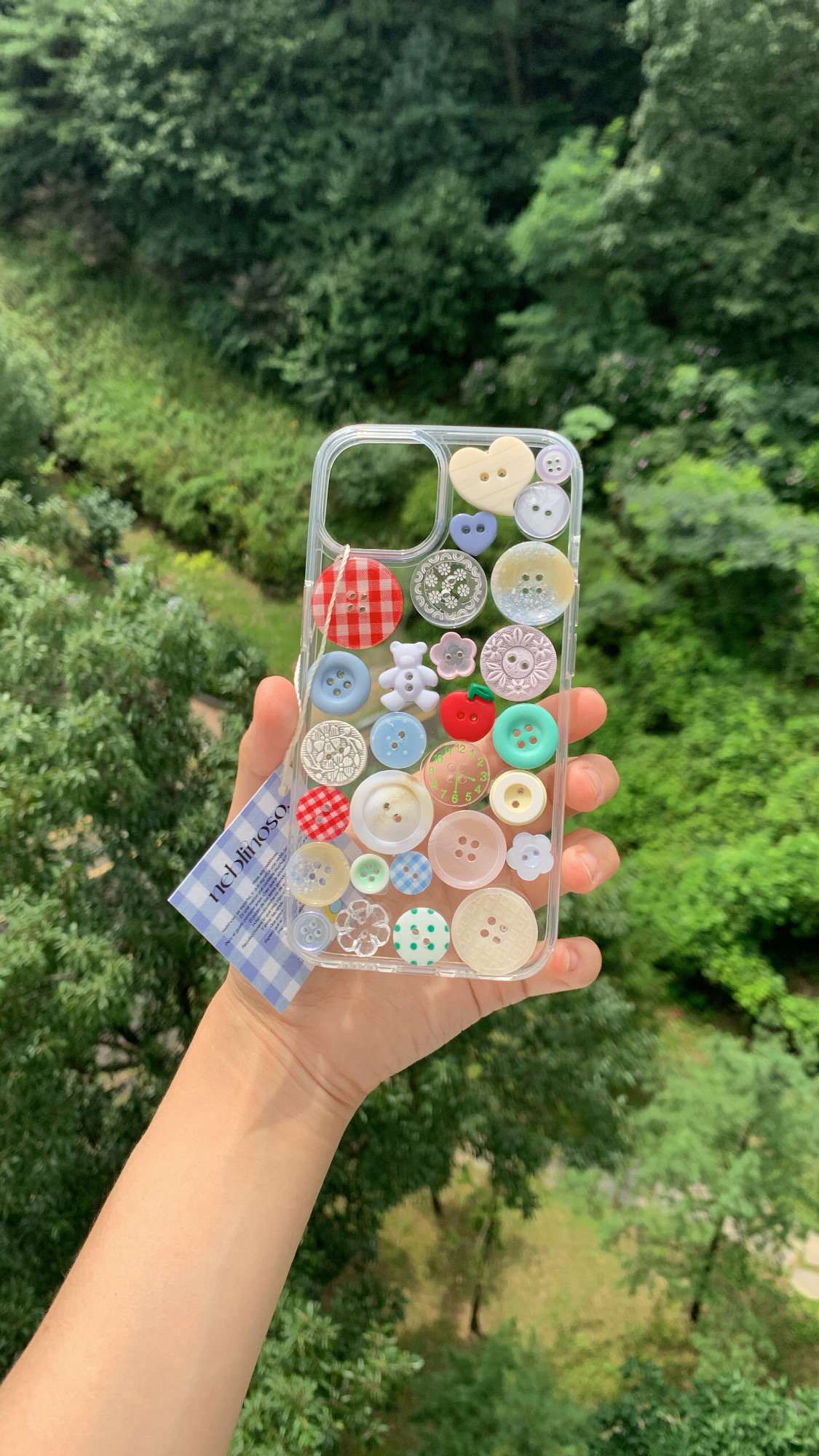 Flower shower Button case
