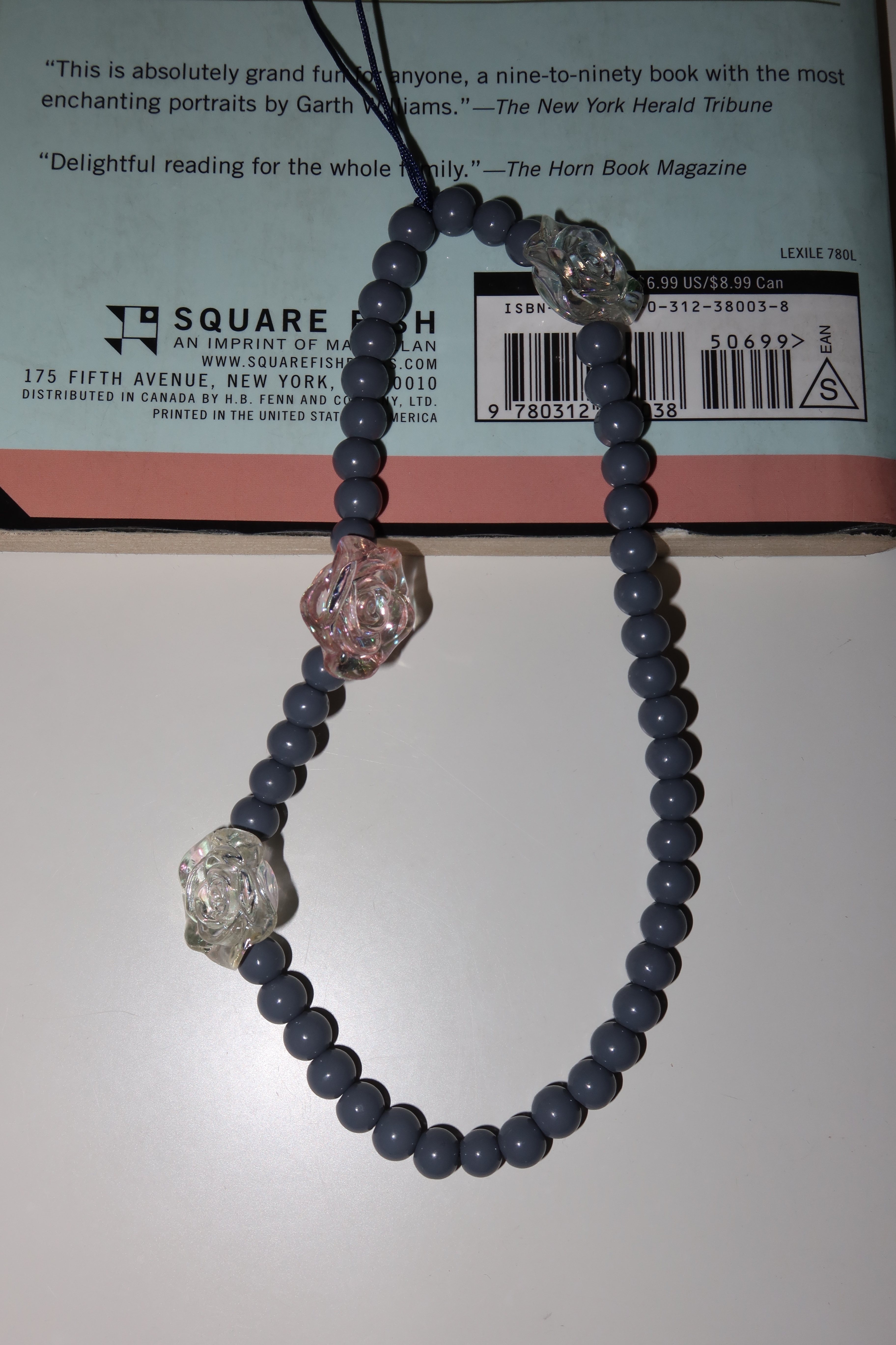 Blue rose strap