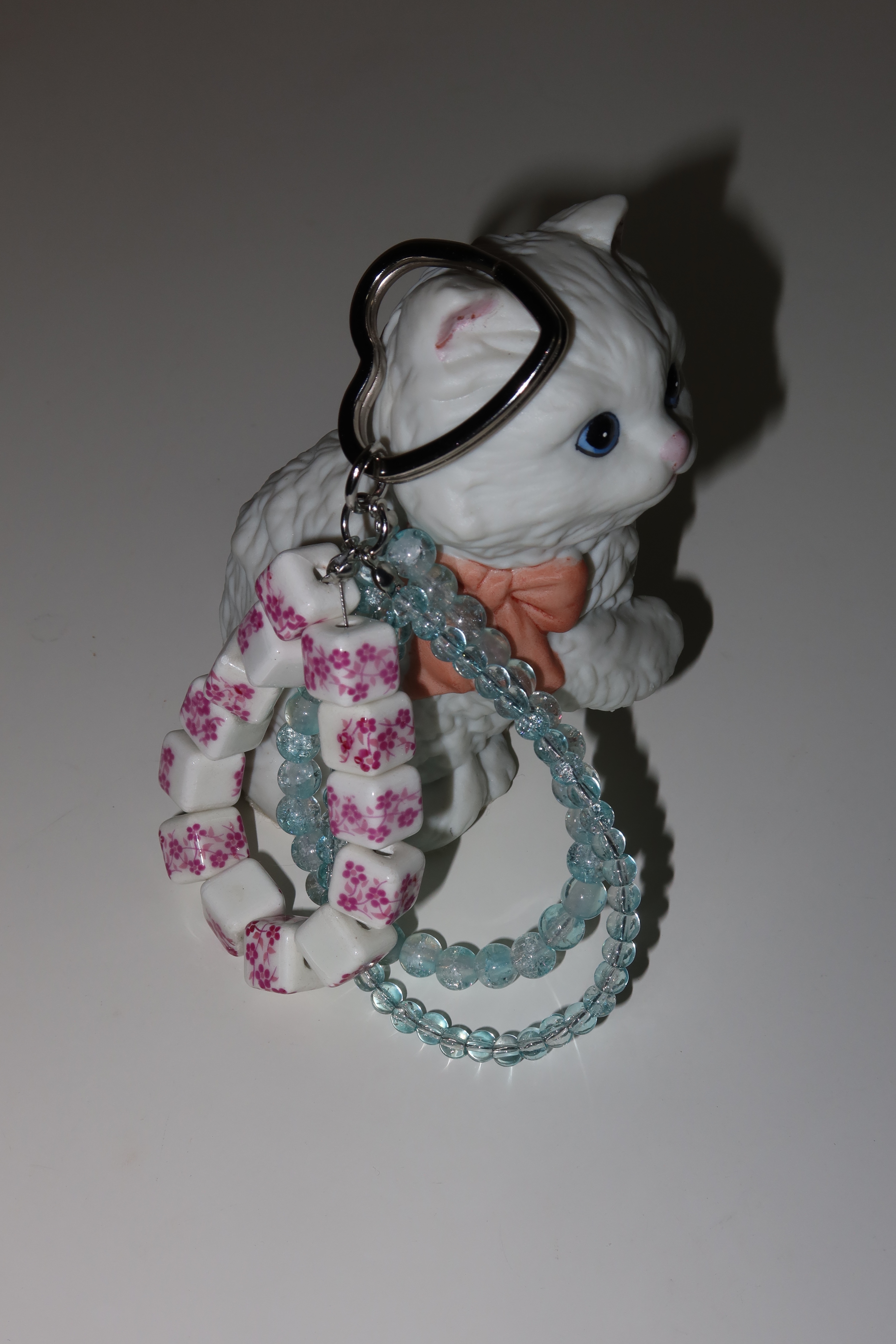 Apricot blues key ring