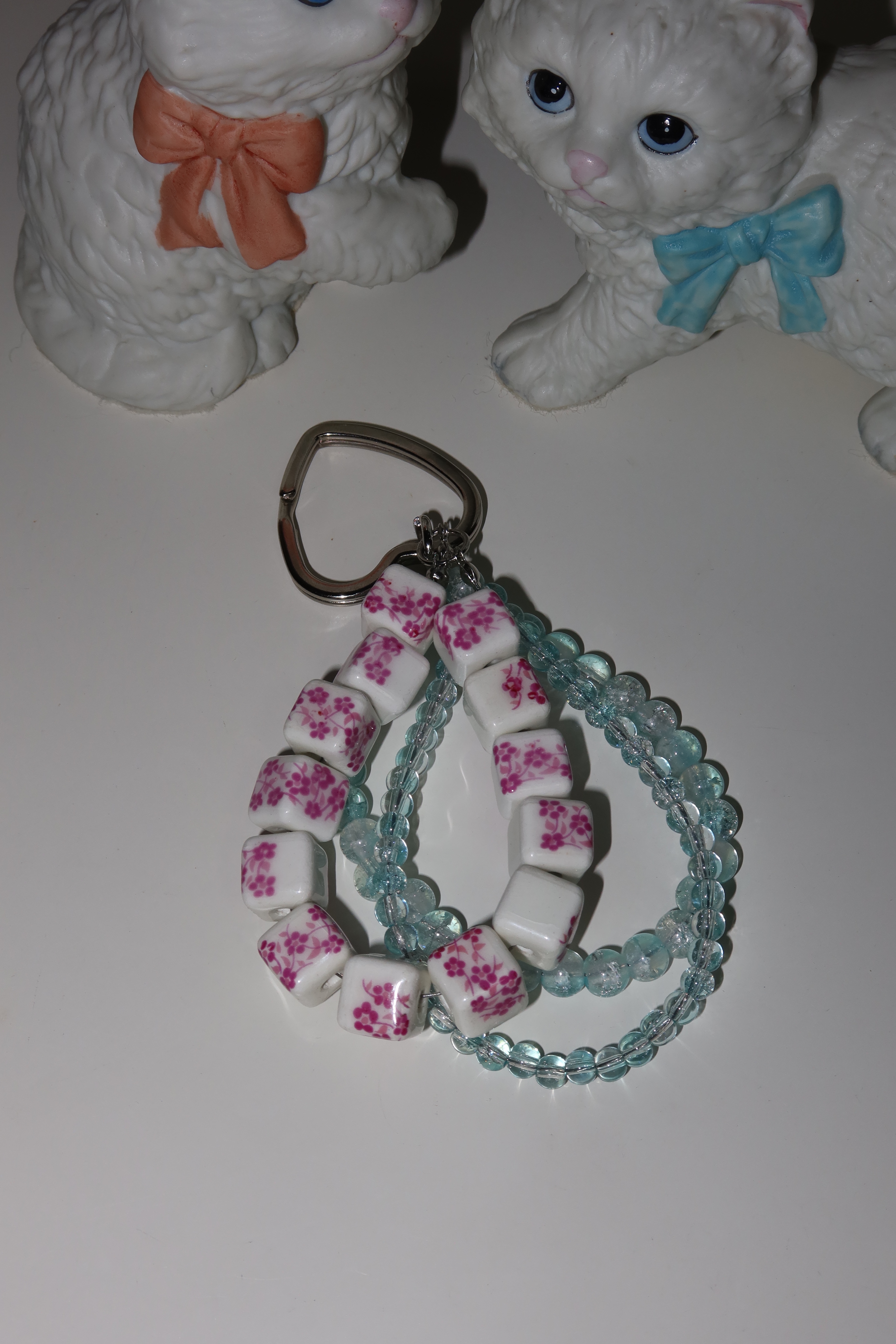 Apricot blues key ring