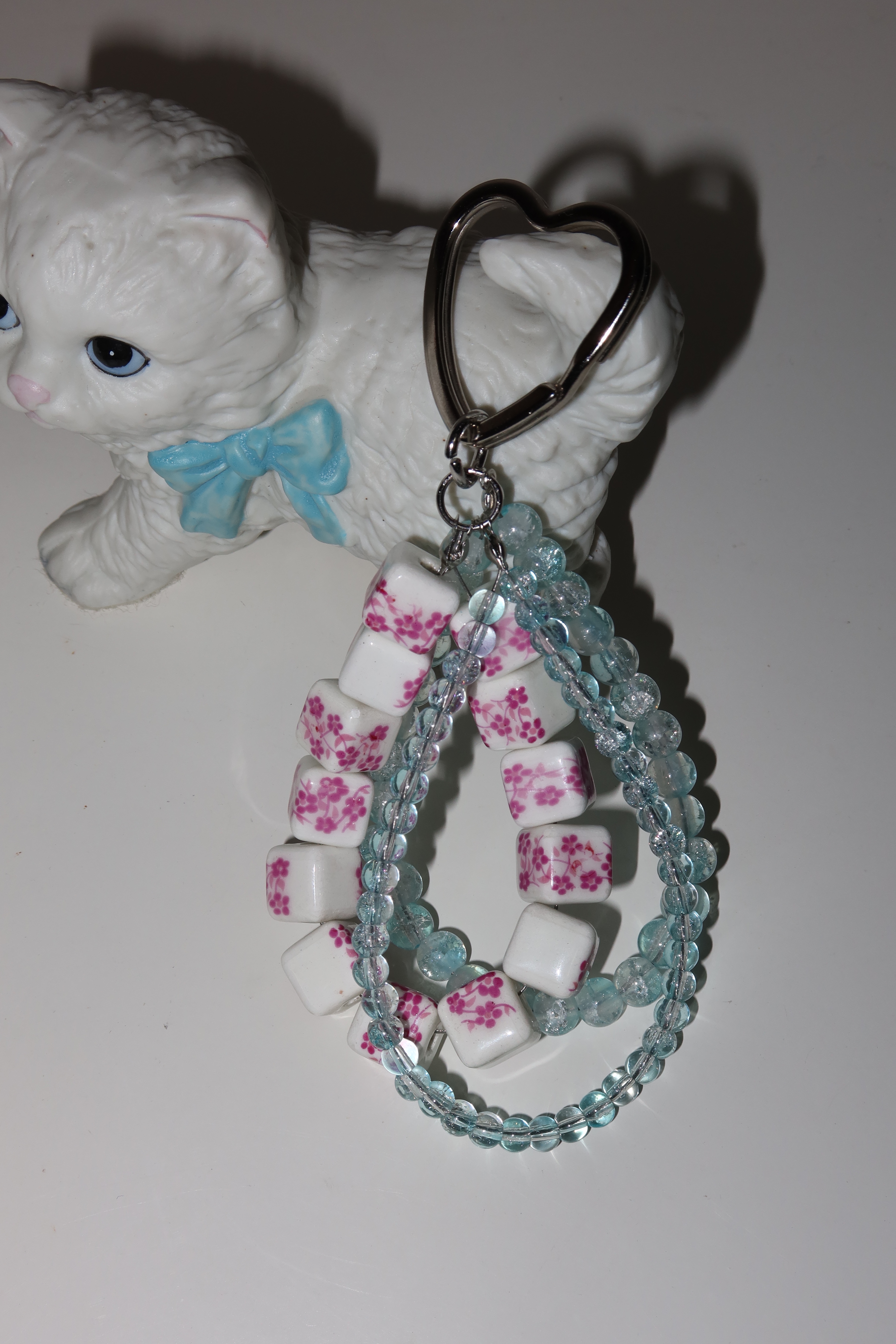 Apricot blues key ring