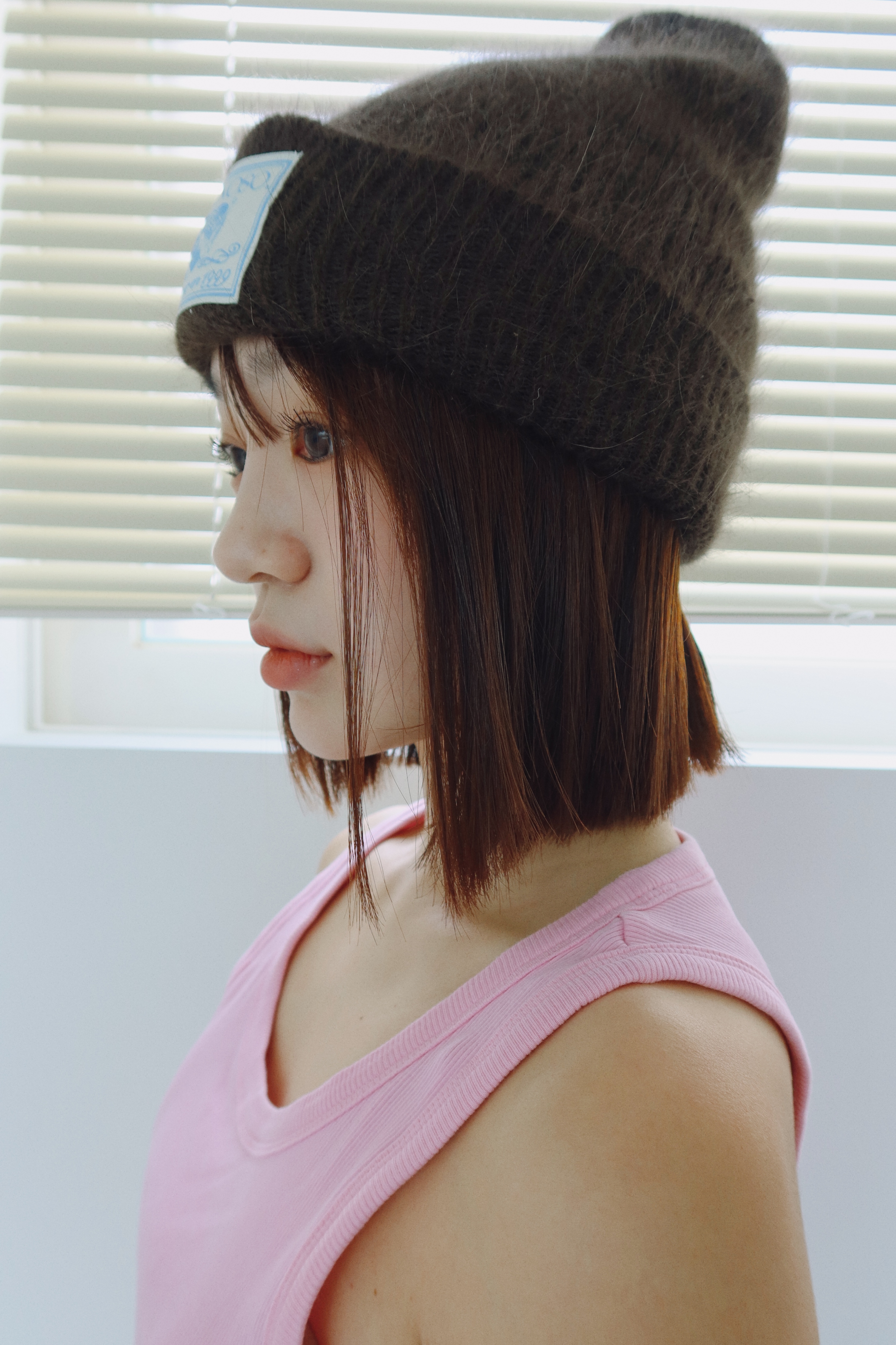 Angel angora beanie [brown]