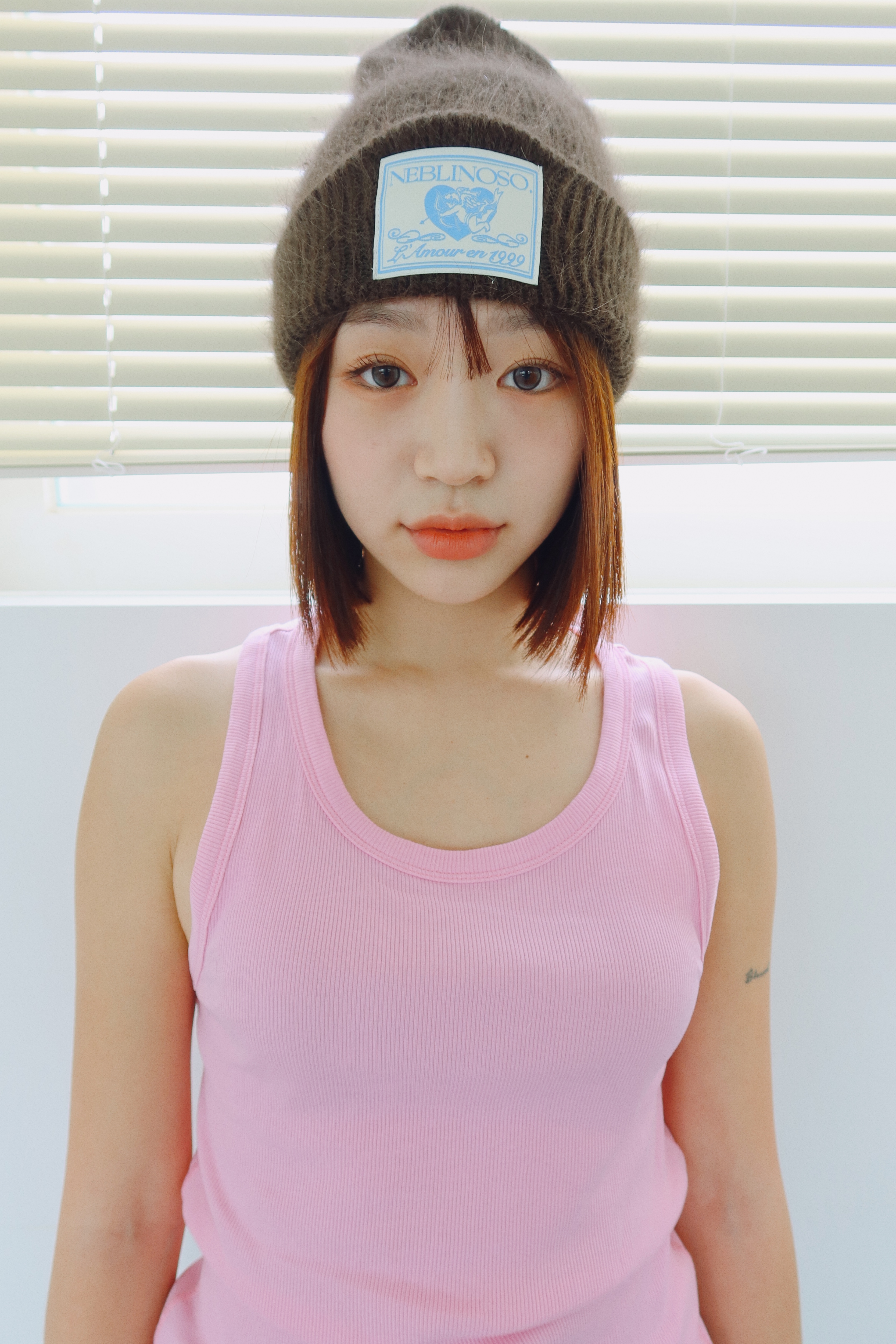 Angel angora beanie [brown]