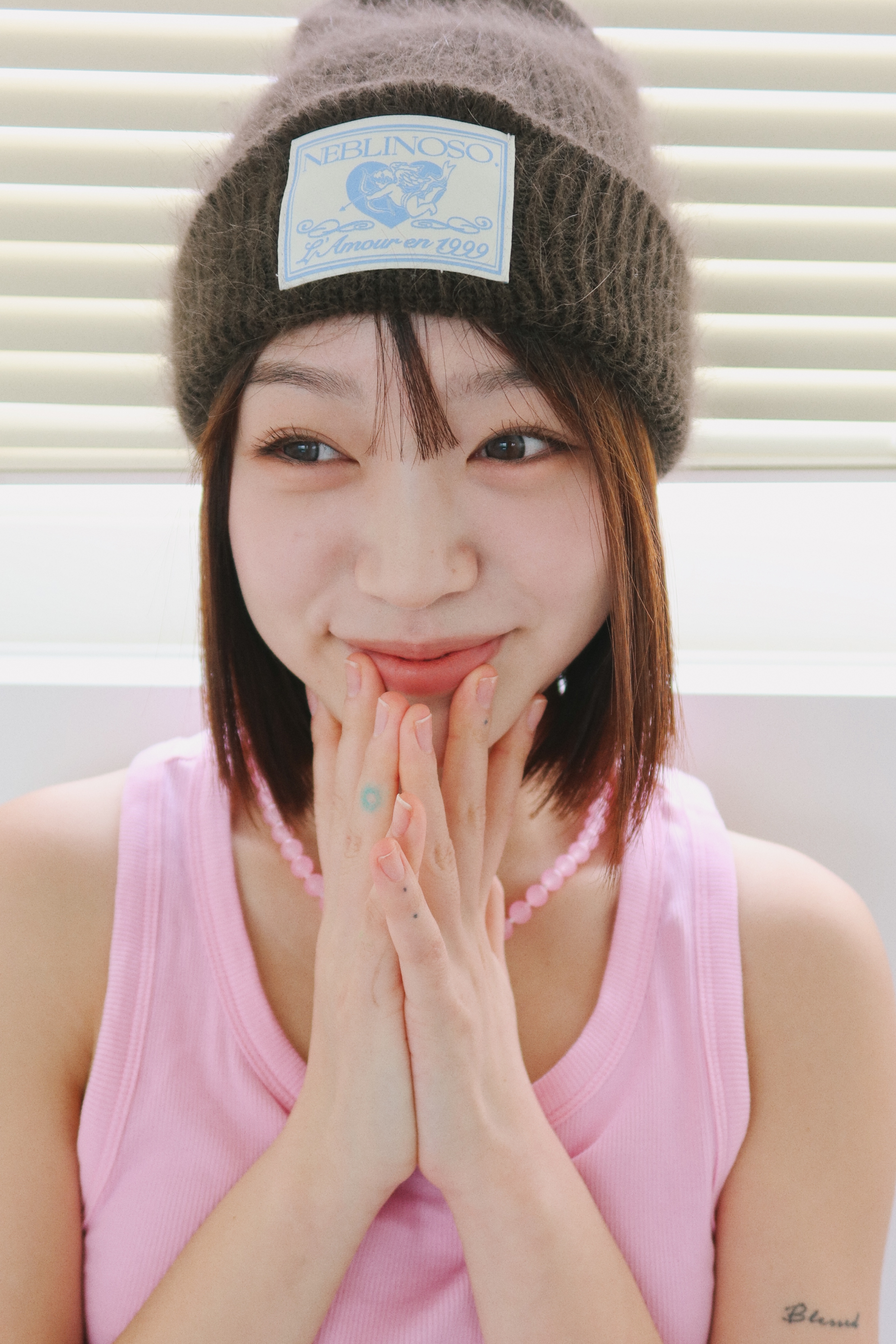 Angel angora beanie [brown]
